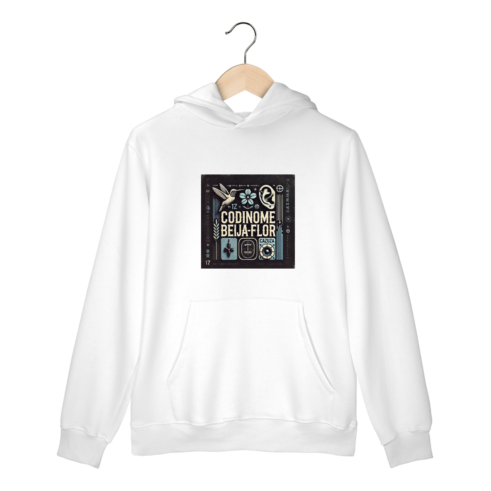 Nome do produto: Moletom Canguru Codinome Beija-Flor