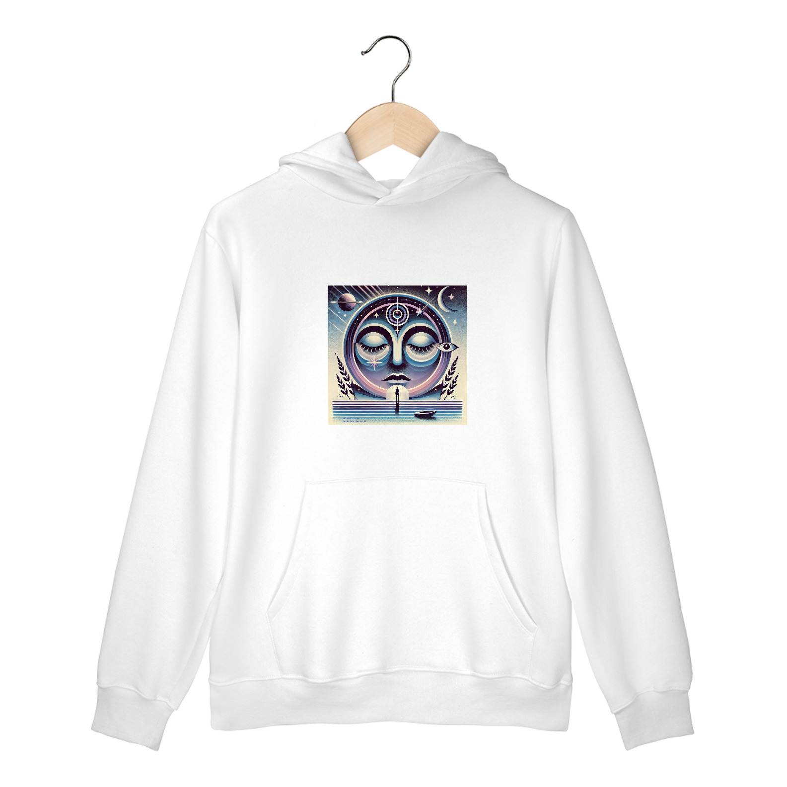 Nome do produto: Moletom Canguru Aonde Quer Que Eu Vá