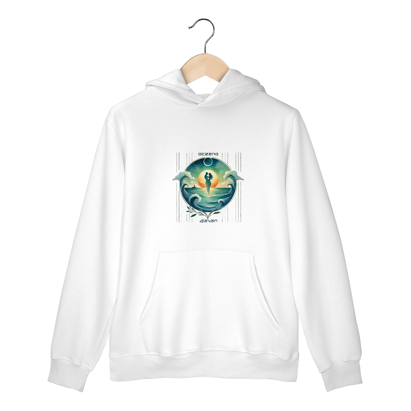 Nome do produto: Moletom Canguru Oceano