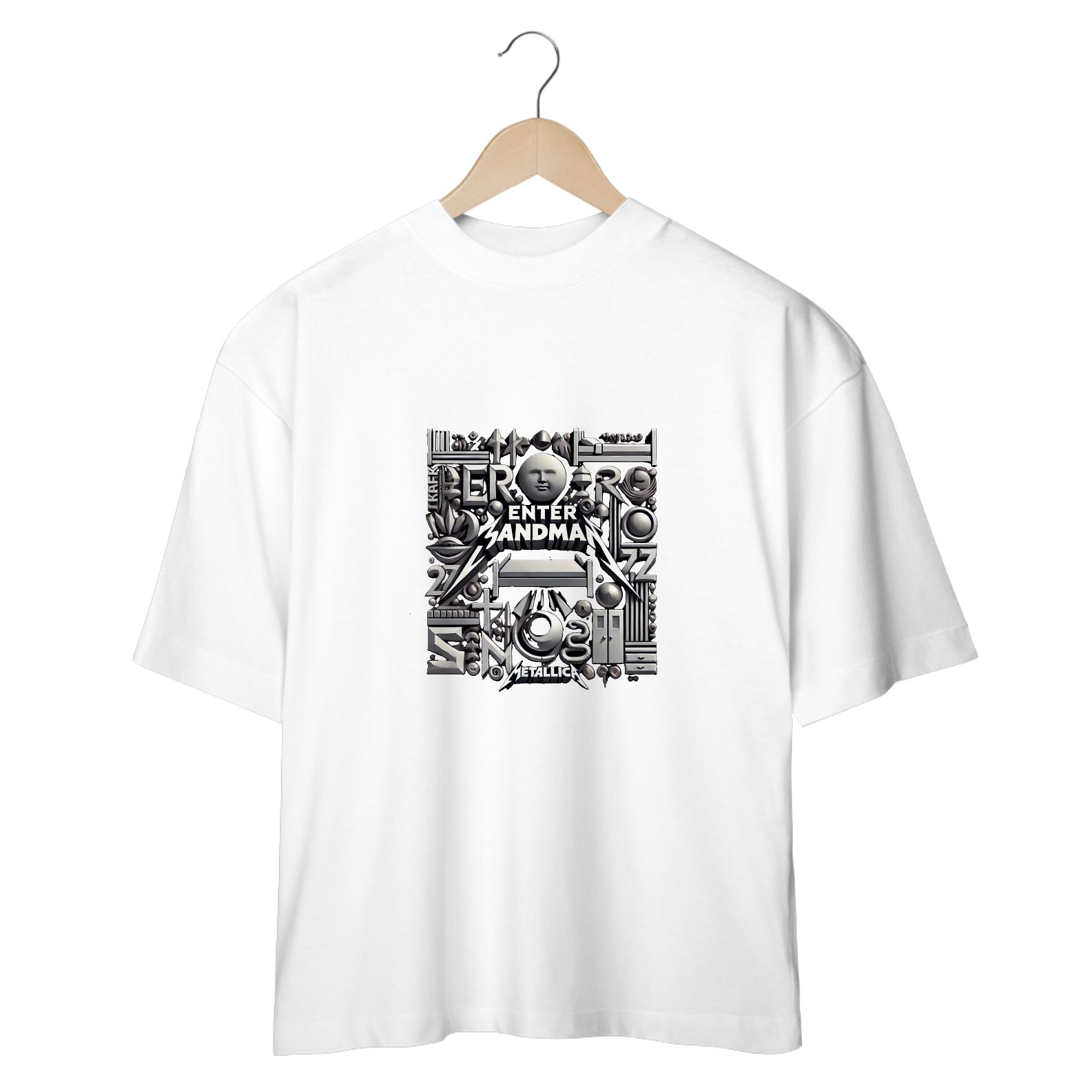 Nome do produto: Camiseta Oversized Enter Sandman