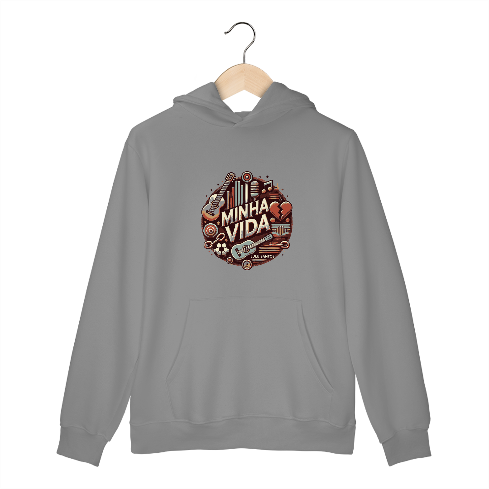 Nome do produto: Moletom Canguru Minha Vida