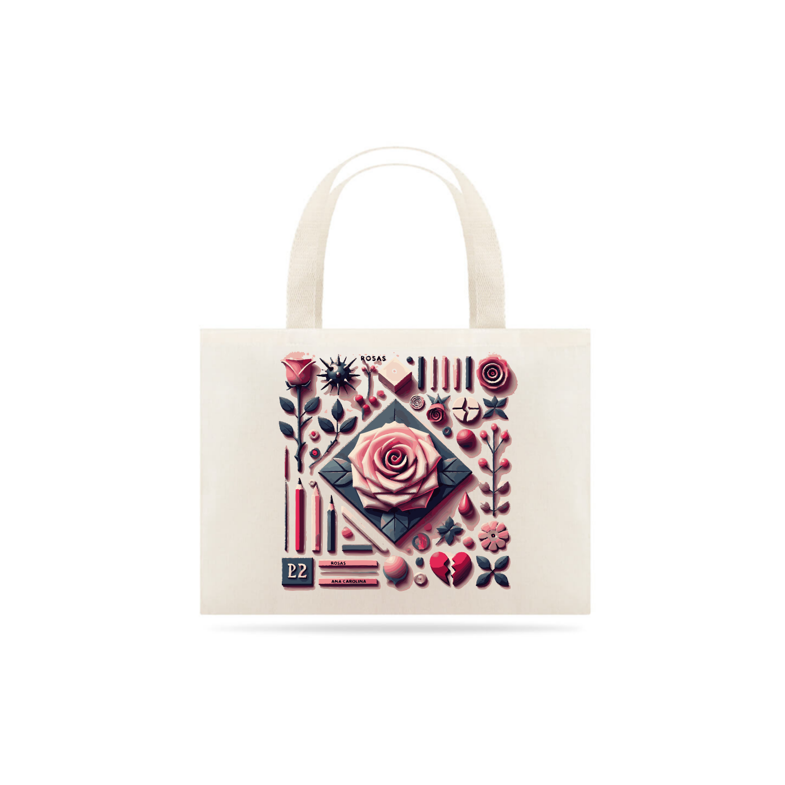 Nome do produto: Eco Bag Rosas
