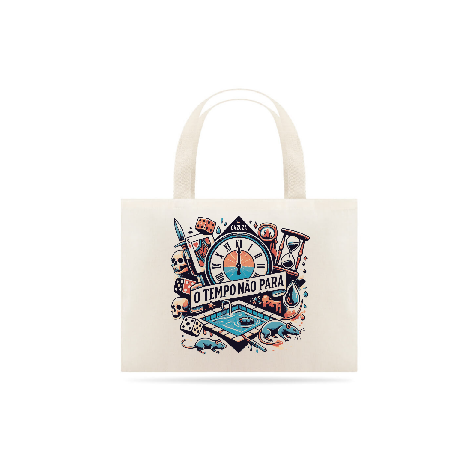 Nome do produto: Eco Bag O Tempo Não Para