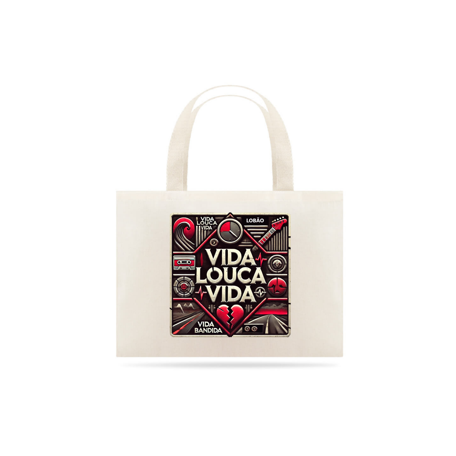Nome do produto: Eco Bag Vida Louca Vida