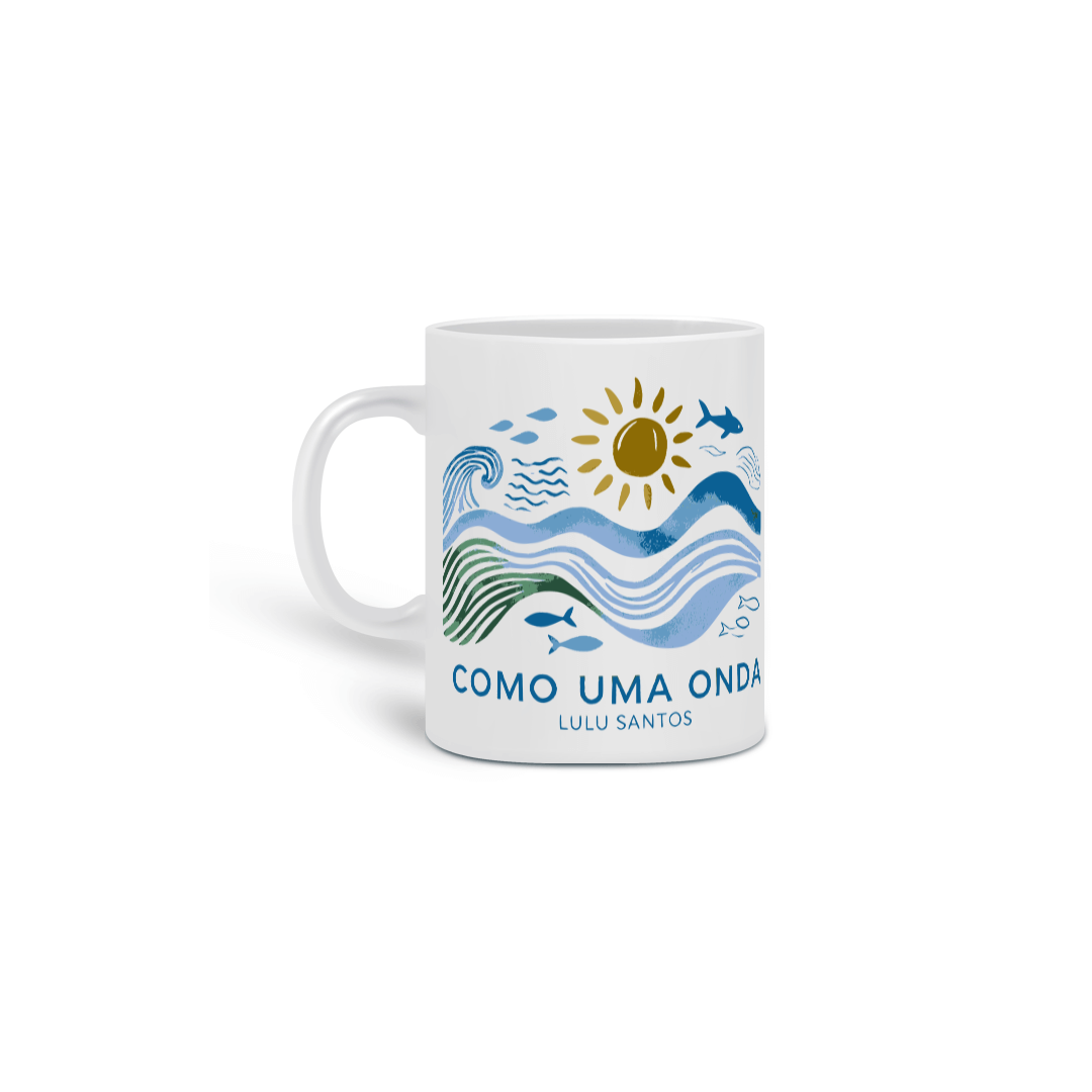 Nome do produto: Caneca Como Uma Onda