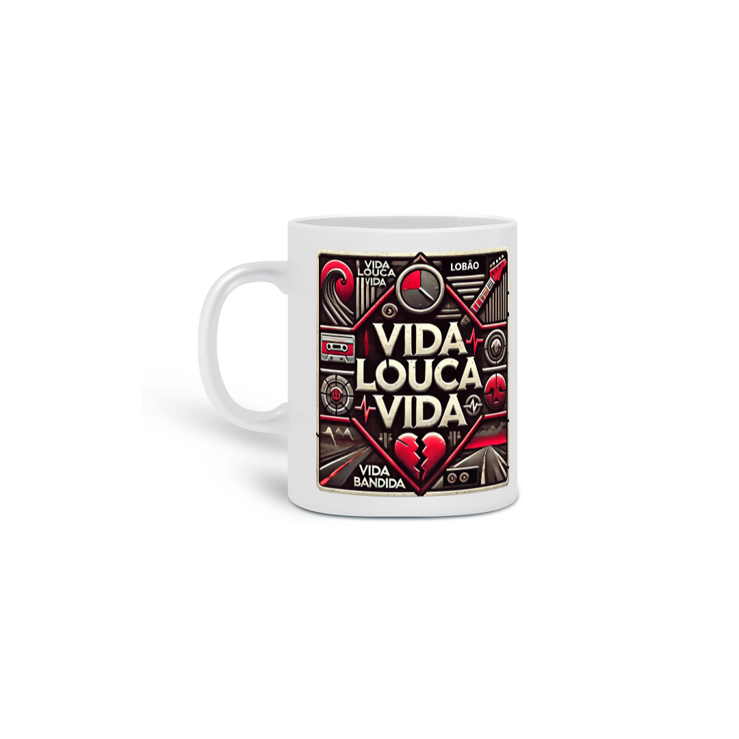 Nome do produto: Caneca Vida Louca Vida