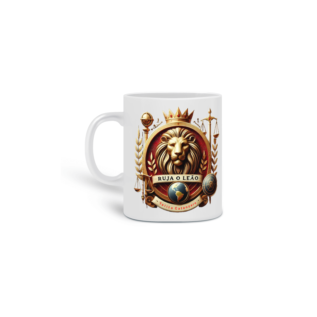 Nome do produto: Caneca Ruja O Leão