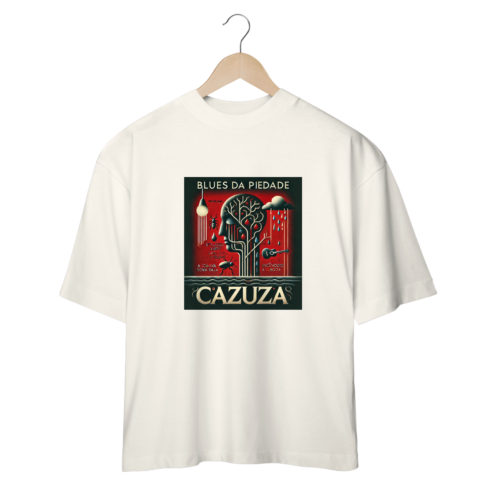 Nome do produto: Camiseta Oversized Blues Da Piedade