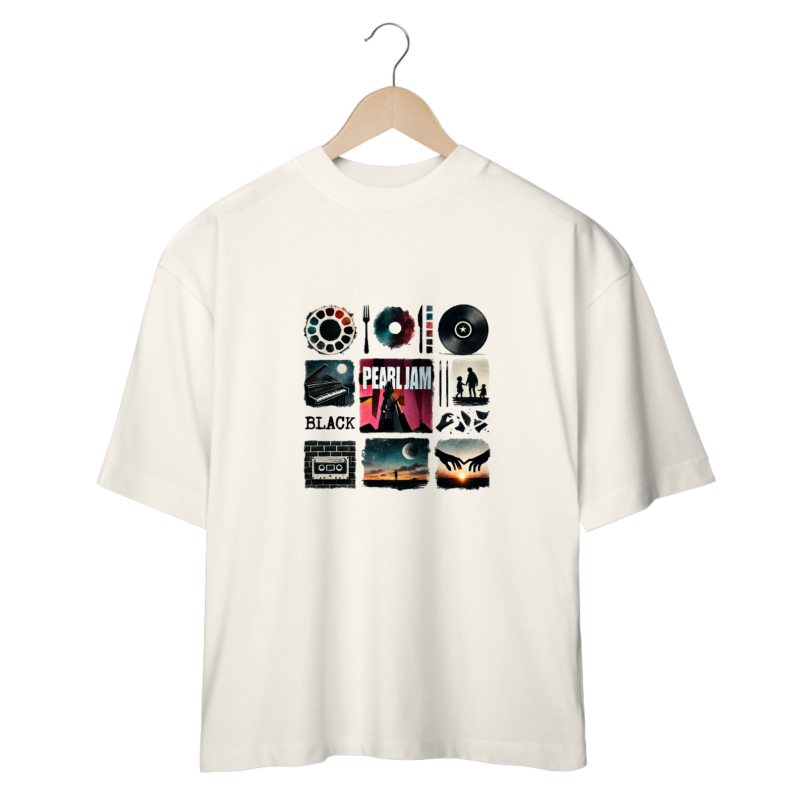 Nome do produto: Camiseta Oversized Black