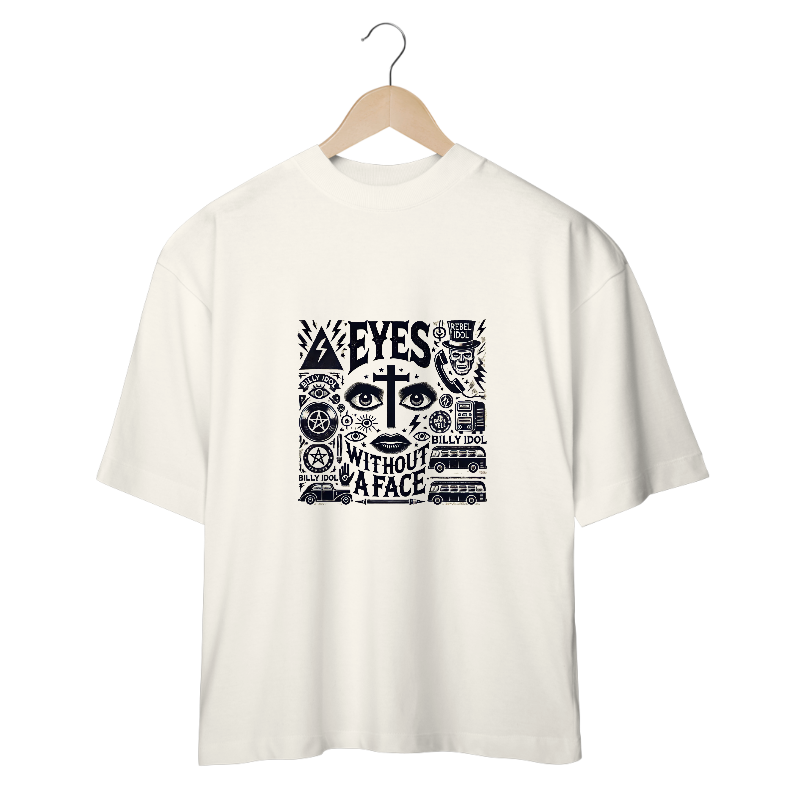 Nome do produto: Camiseta Oversized Eyes Without A Face