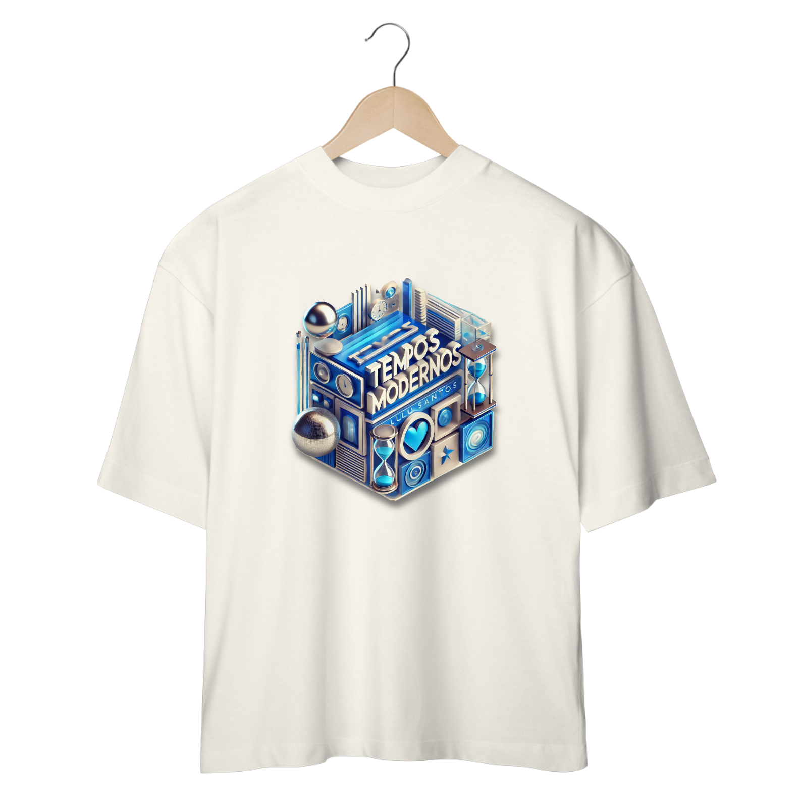 Nome do produto: Camiseta Oversized Tempos Modernos