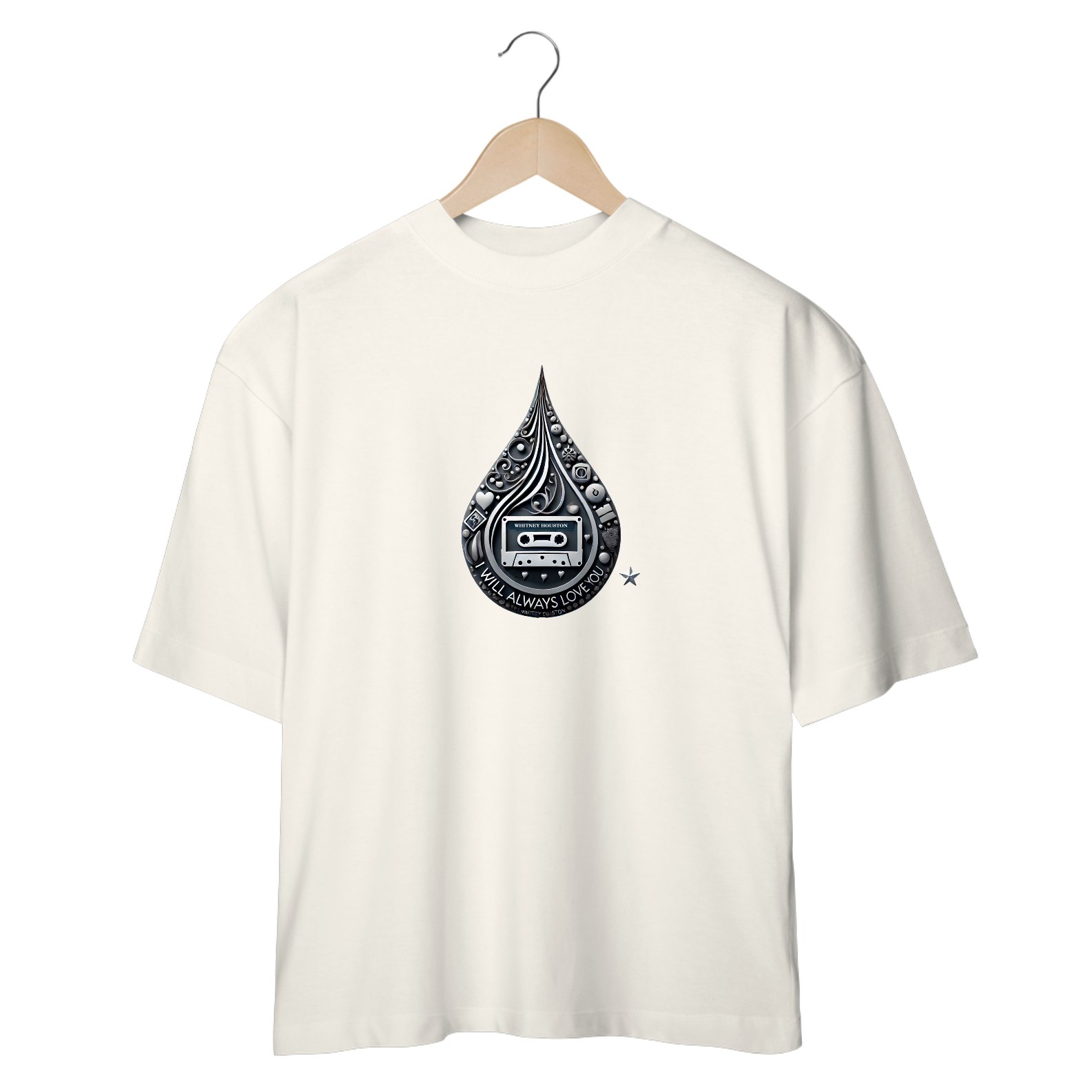 Nome do produto: Camiseta Oversized I Will Always Love You