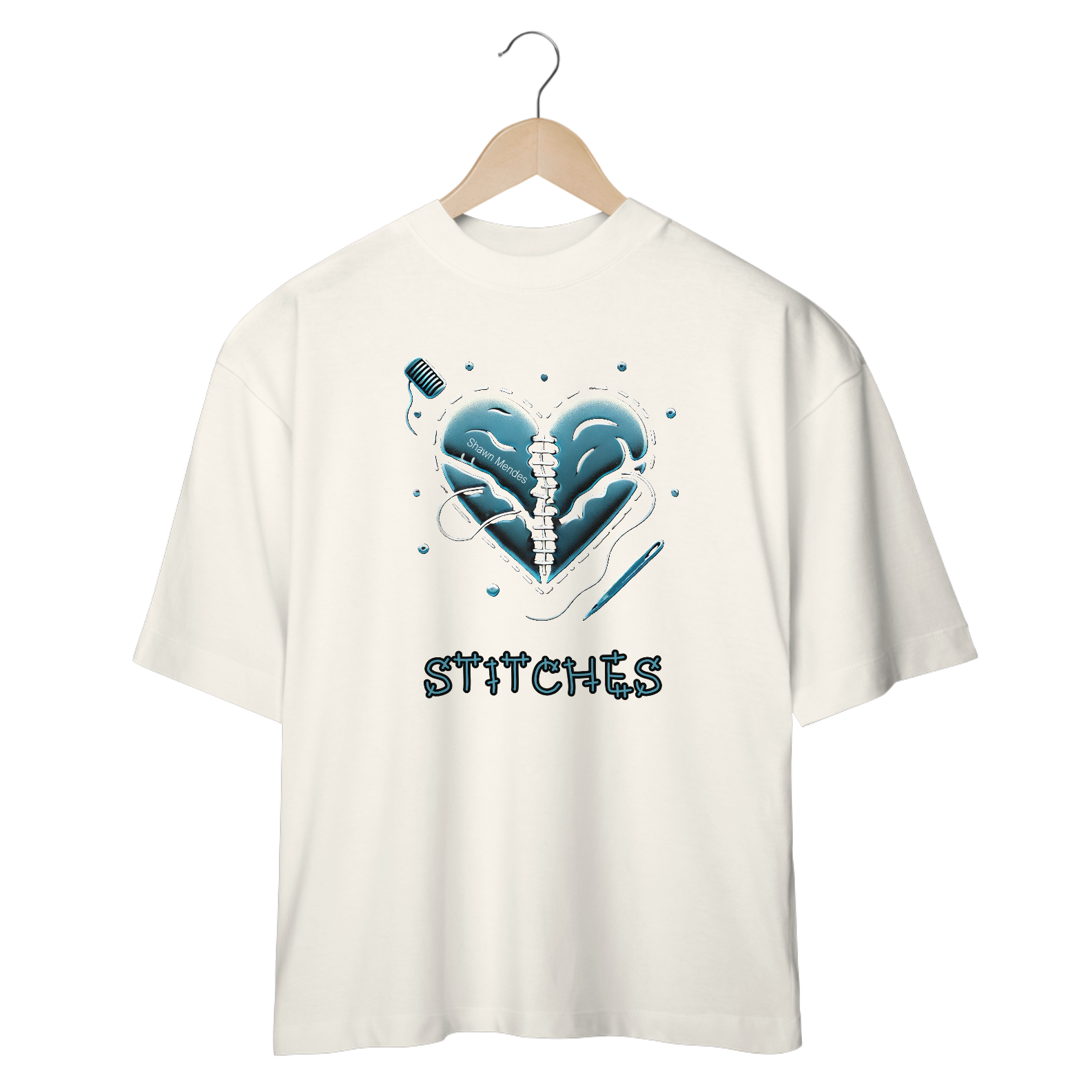 Nome do produto: Camiseta Oversized Stitches