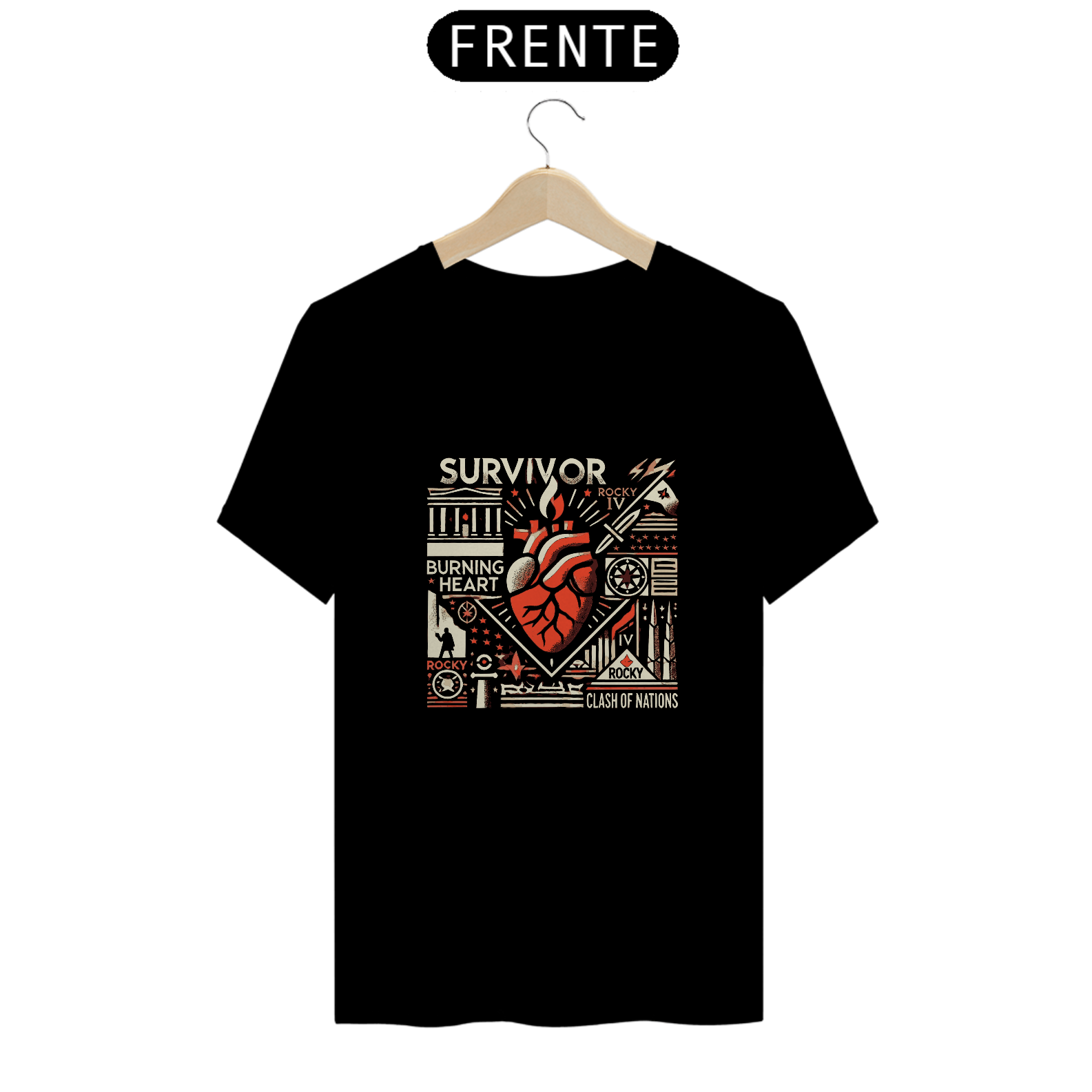 Nome do produto: camiseta burning heart