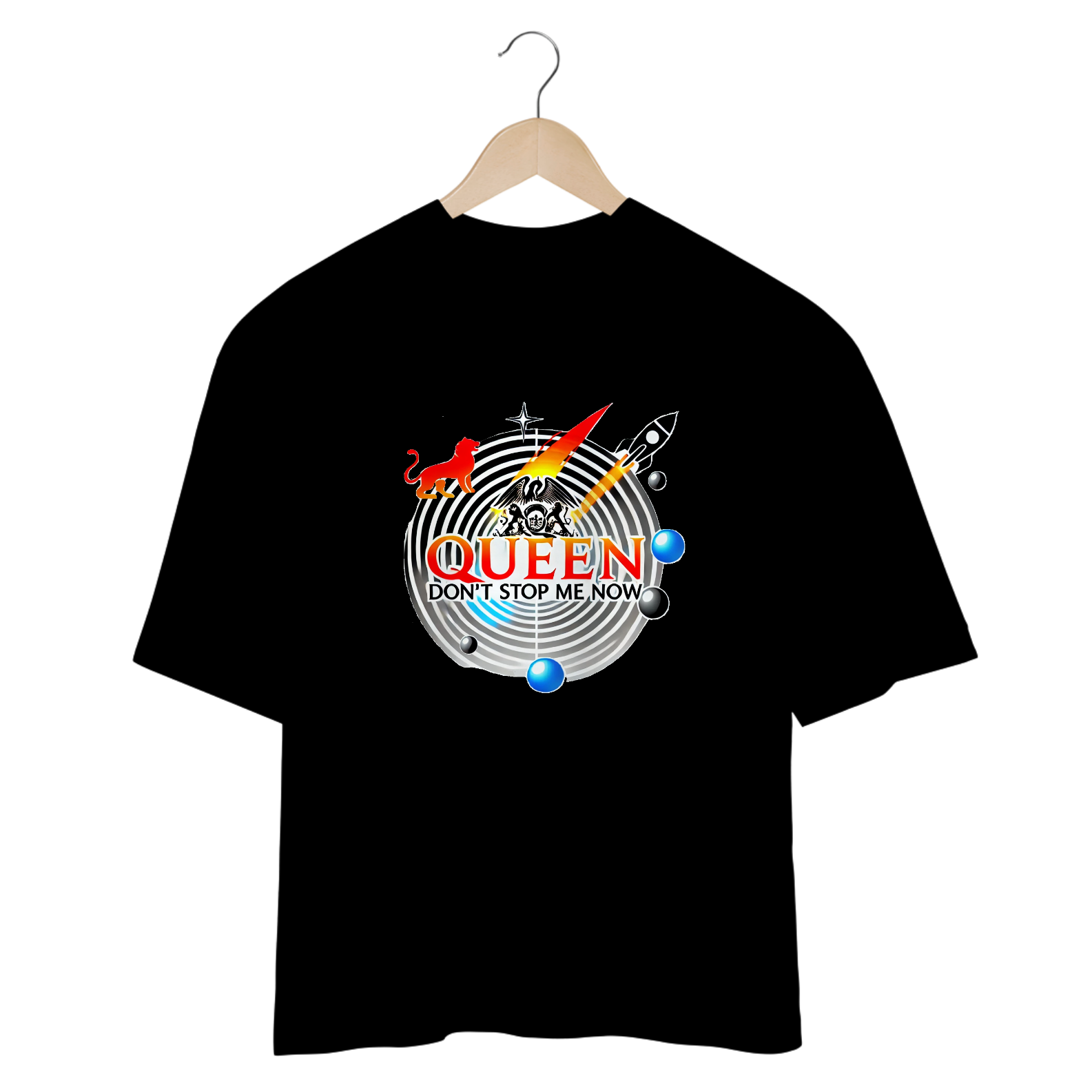 Nome do produto: Camiseta Oversized Don\'t Stop Me Now