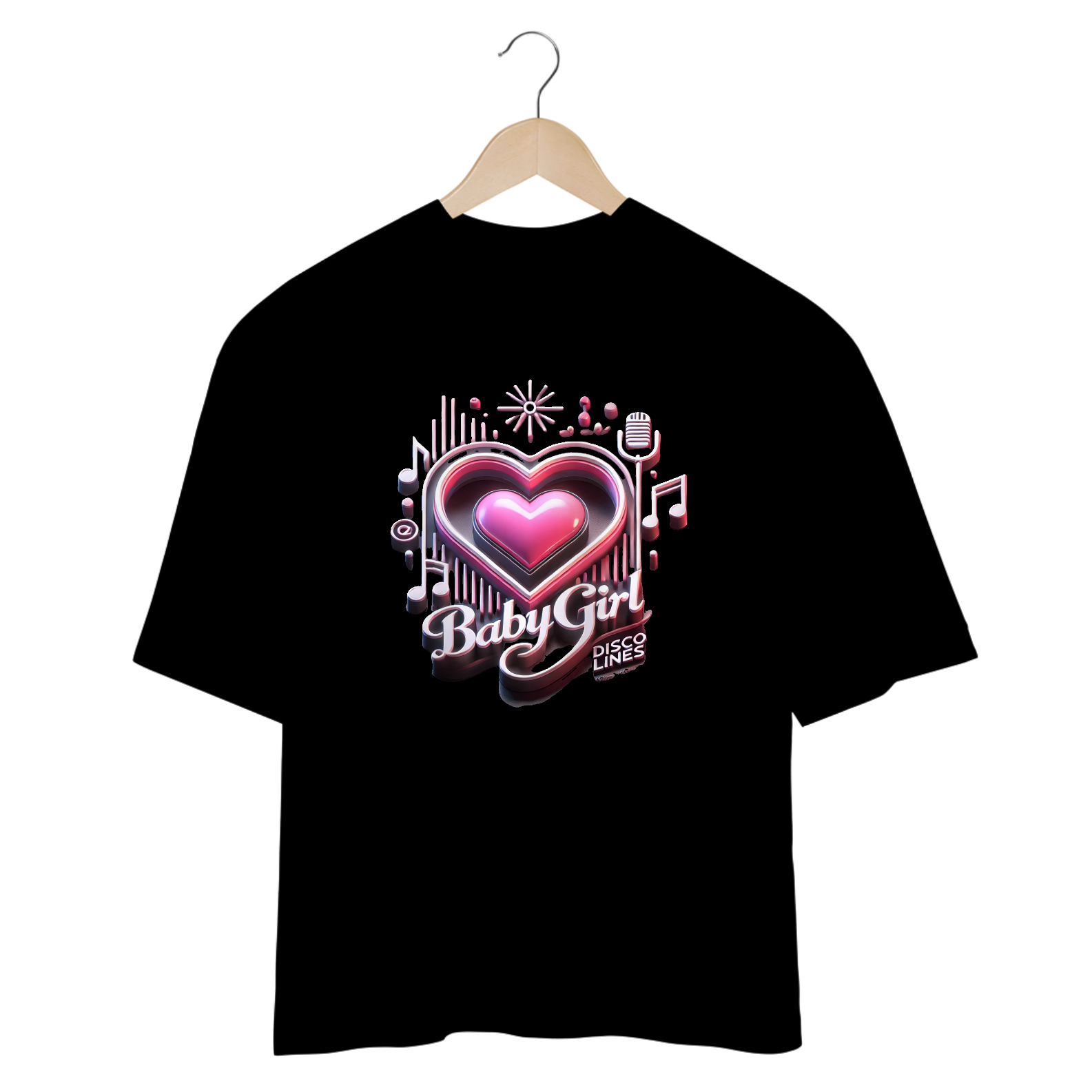 Nome do produto: Camiseta Oversized Baby Girl