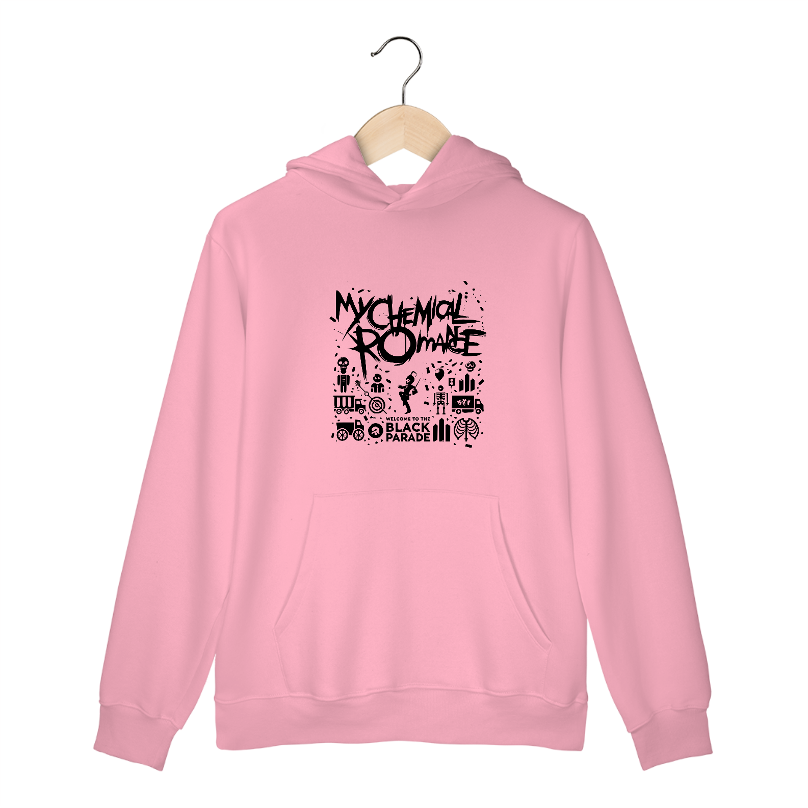 Nome do produto: Moletom Canguru Welcome To The Black Parade