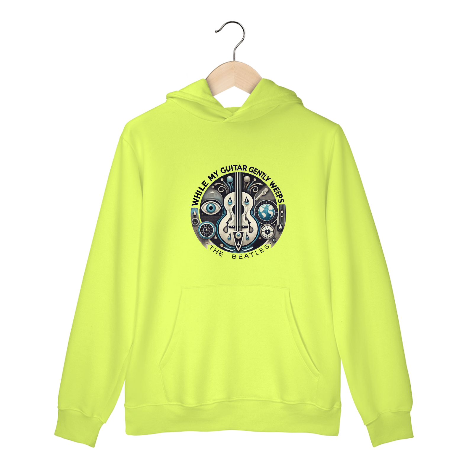 Nome do produto: Moletom Canguru While My Guitar Gently Weeps