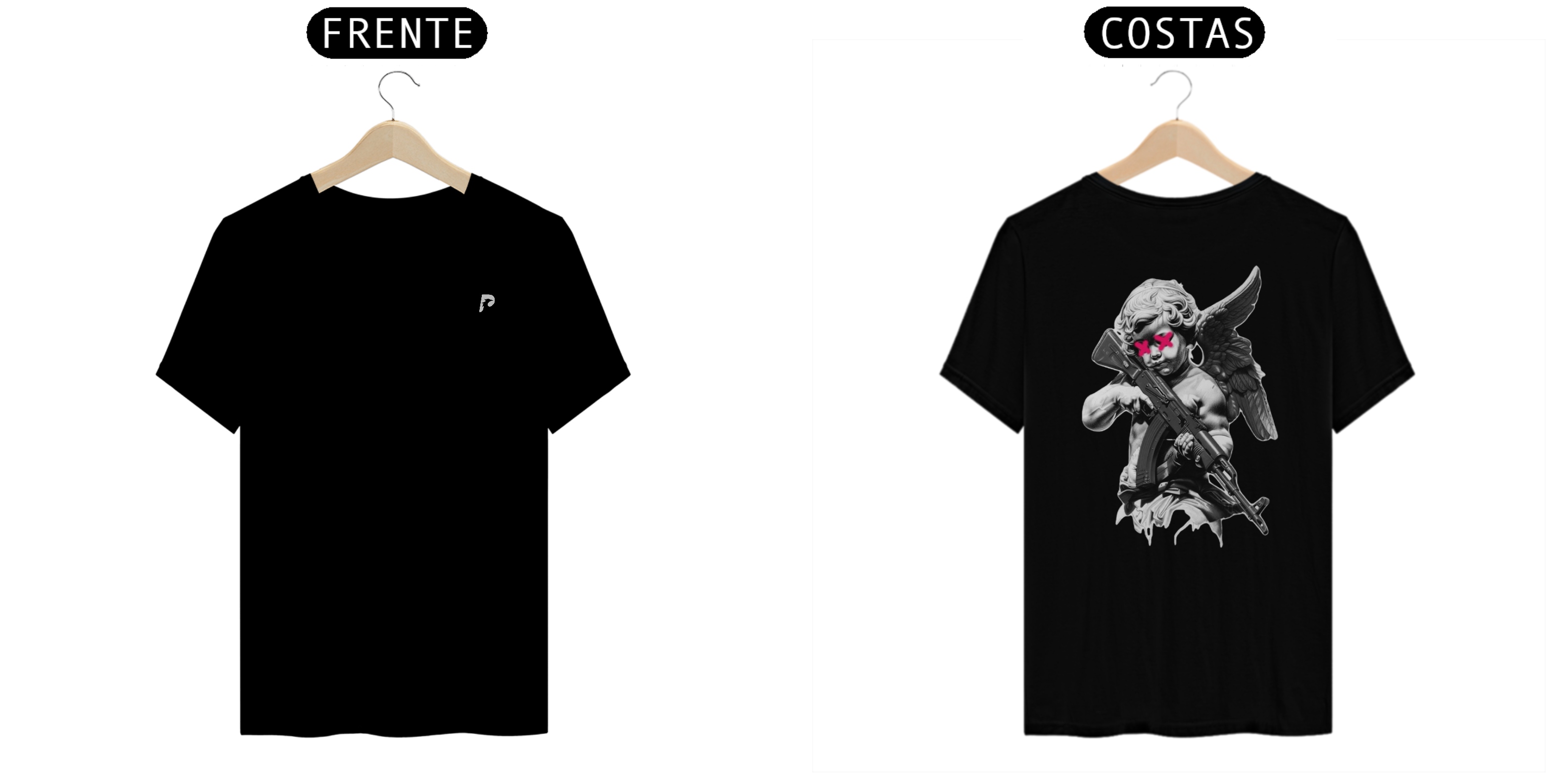 Nome do produto: Camiseta  T-Shirt Quality Anjo Armado