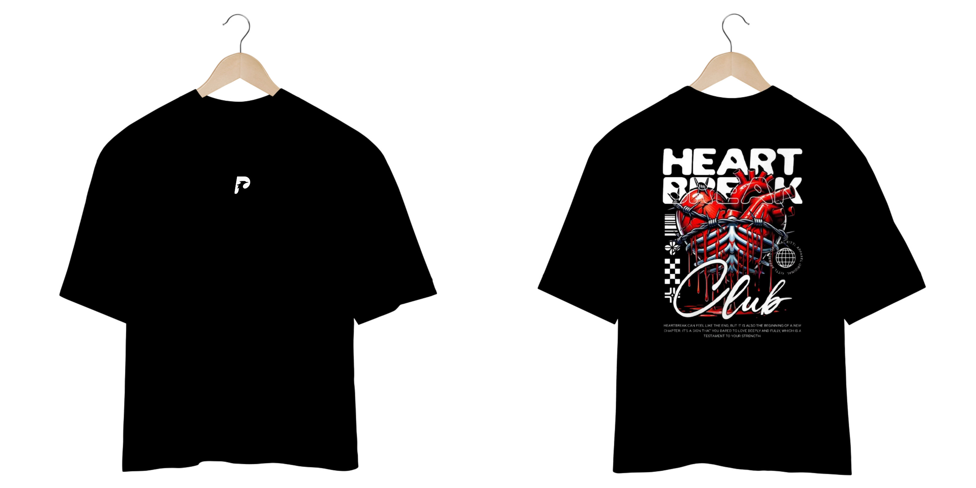 Nome do produto: Camiseta Oversized Heart Break