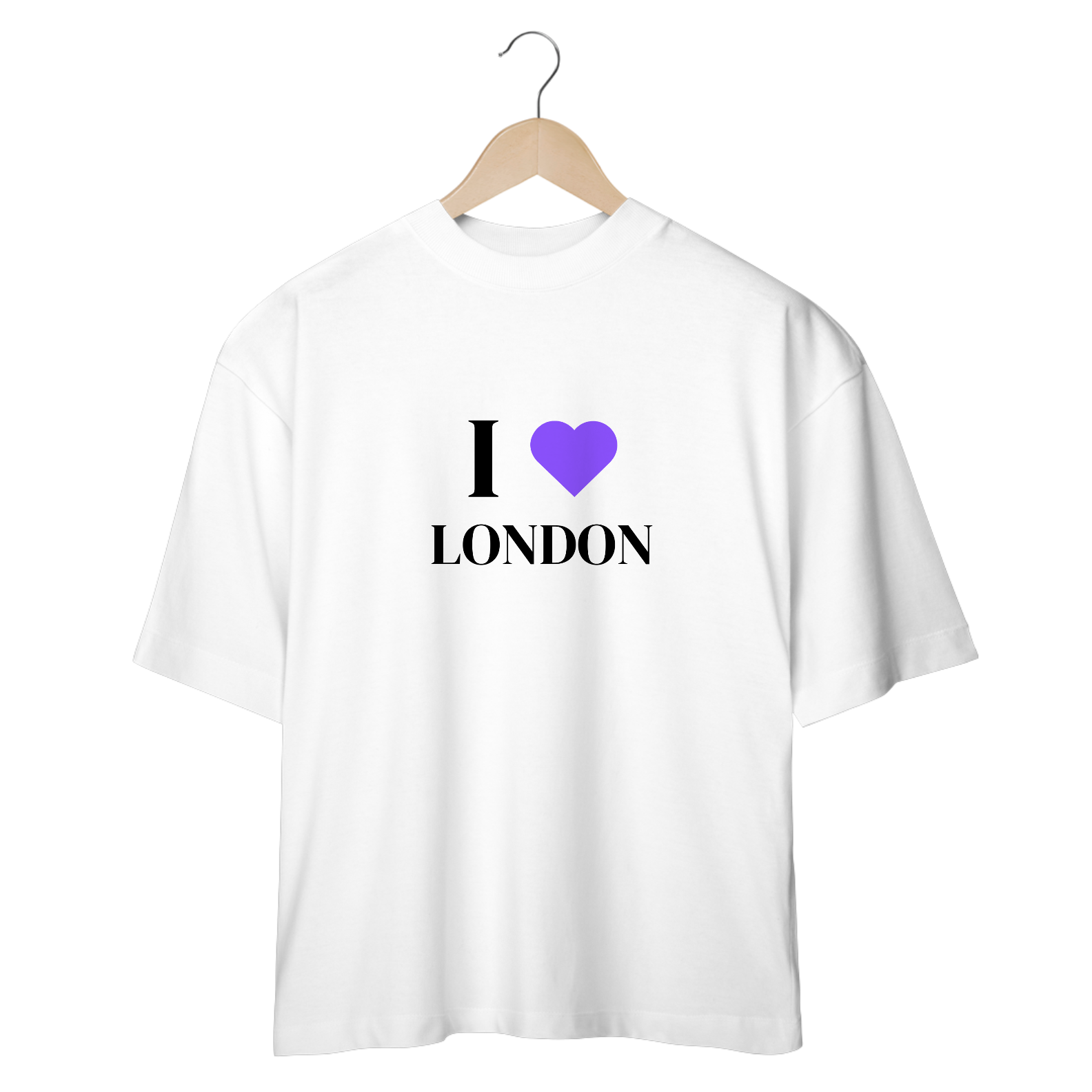 Nome do produto: Camiseta Oversized - I Love London