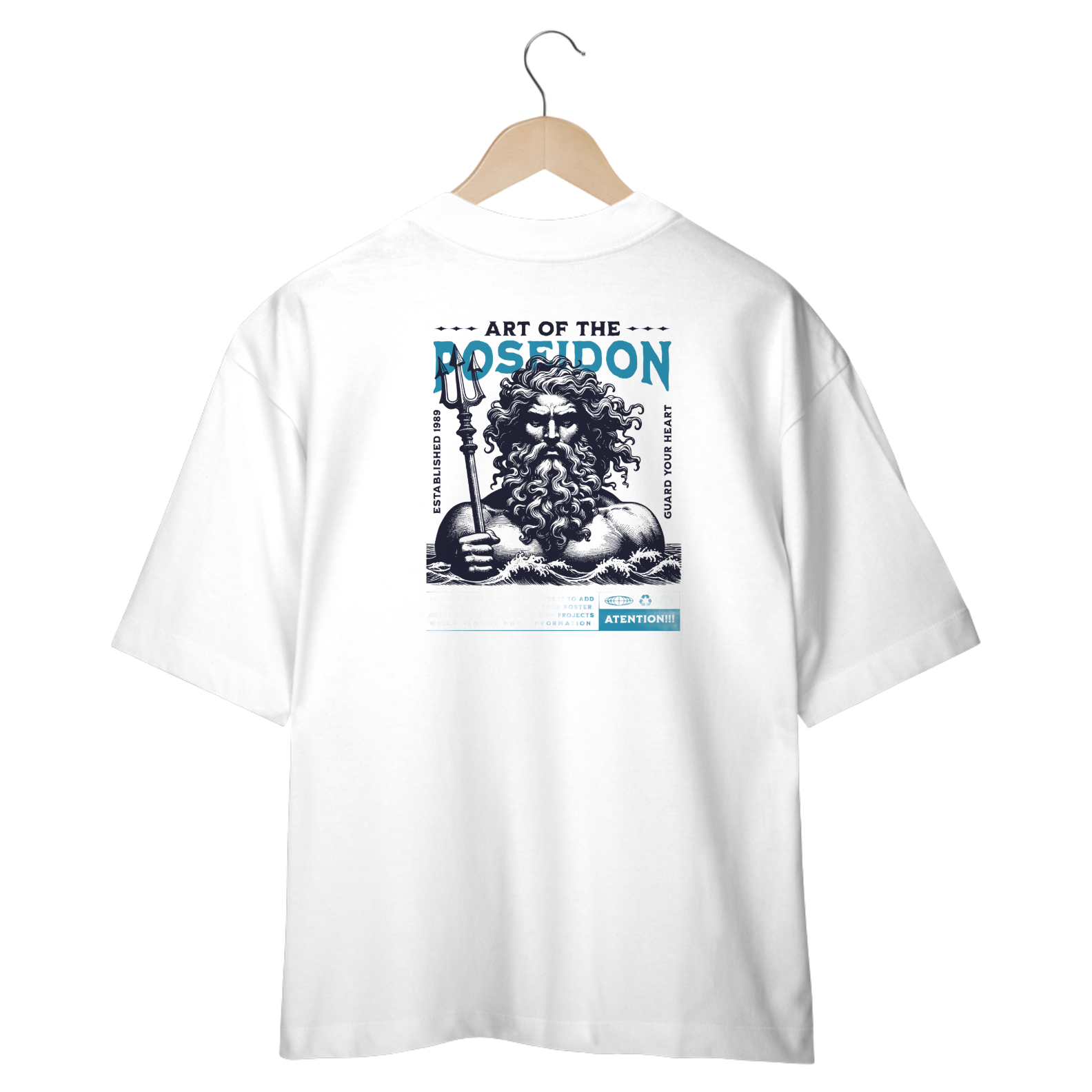 Nome do produto: Camiseta Oversized - God of The Sea