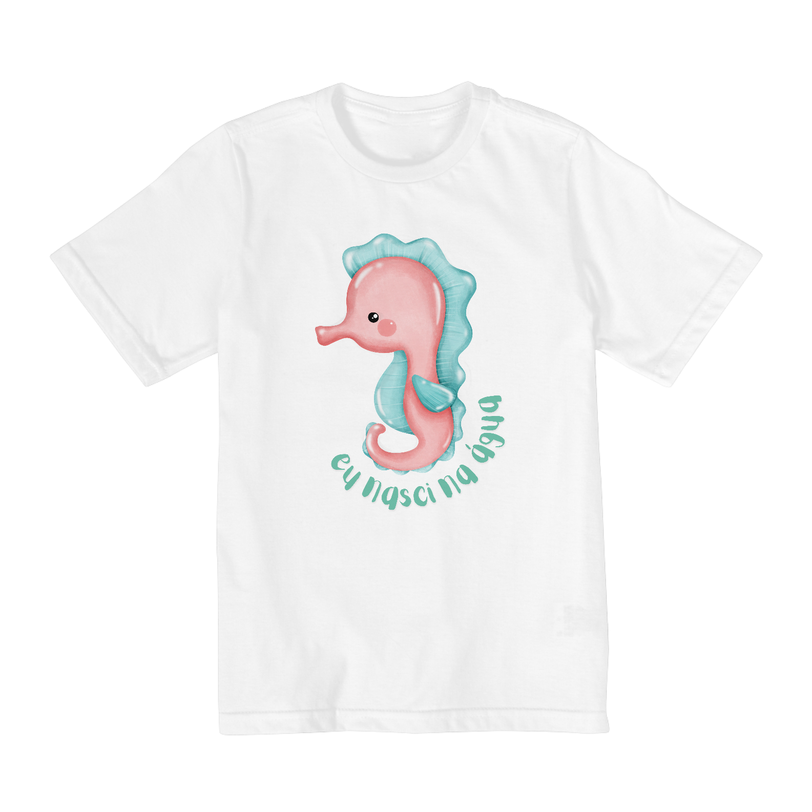 Nome do produto: Camiseta Infantil - Cavalo marinho