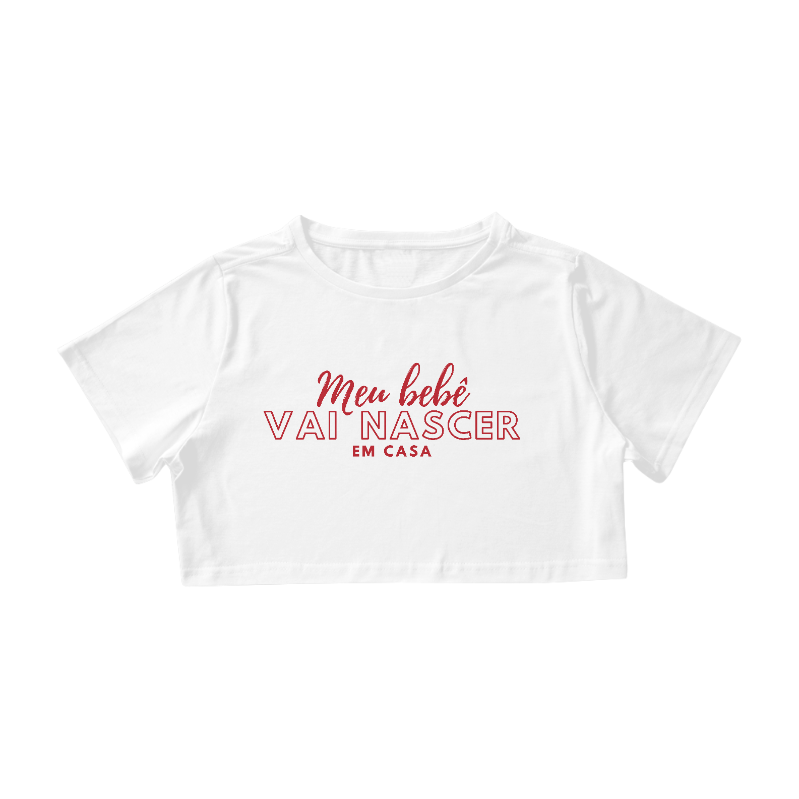 Nome do produto: Cropped - Meu bebê vai nascer em casa