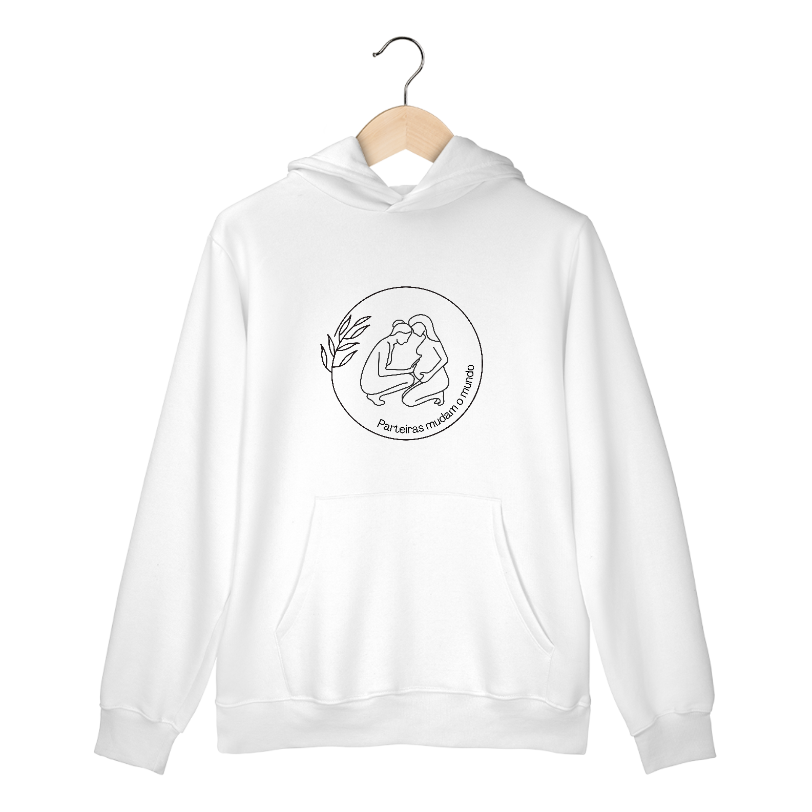 Nome do produto: Moletom Canguru - Parteiras mudam o mundo