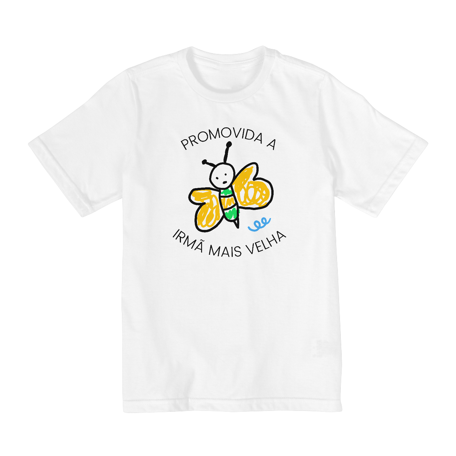 Nome do produto: Camiseta Infantil (10 a 14) - Promovida a irmã mais velha