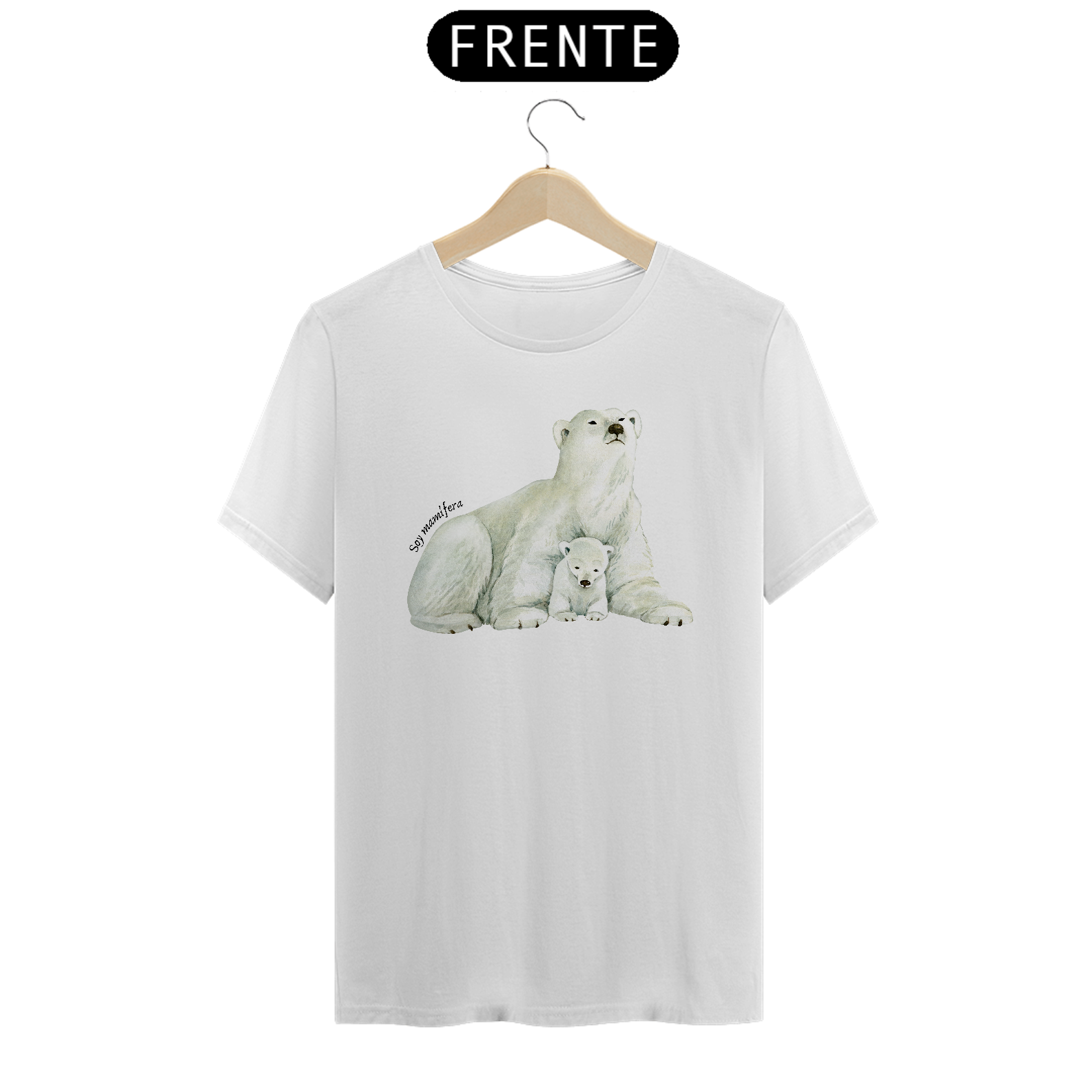 Nome do produto: T-shirt Mamíferas - Ursa Polar