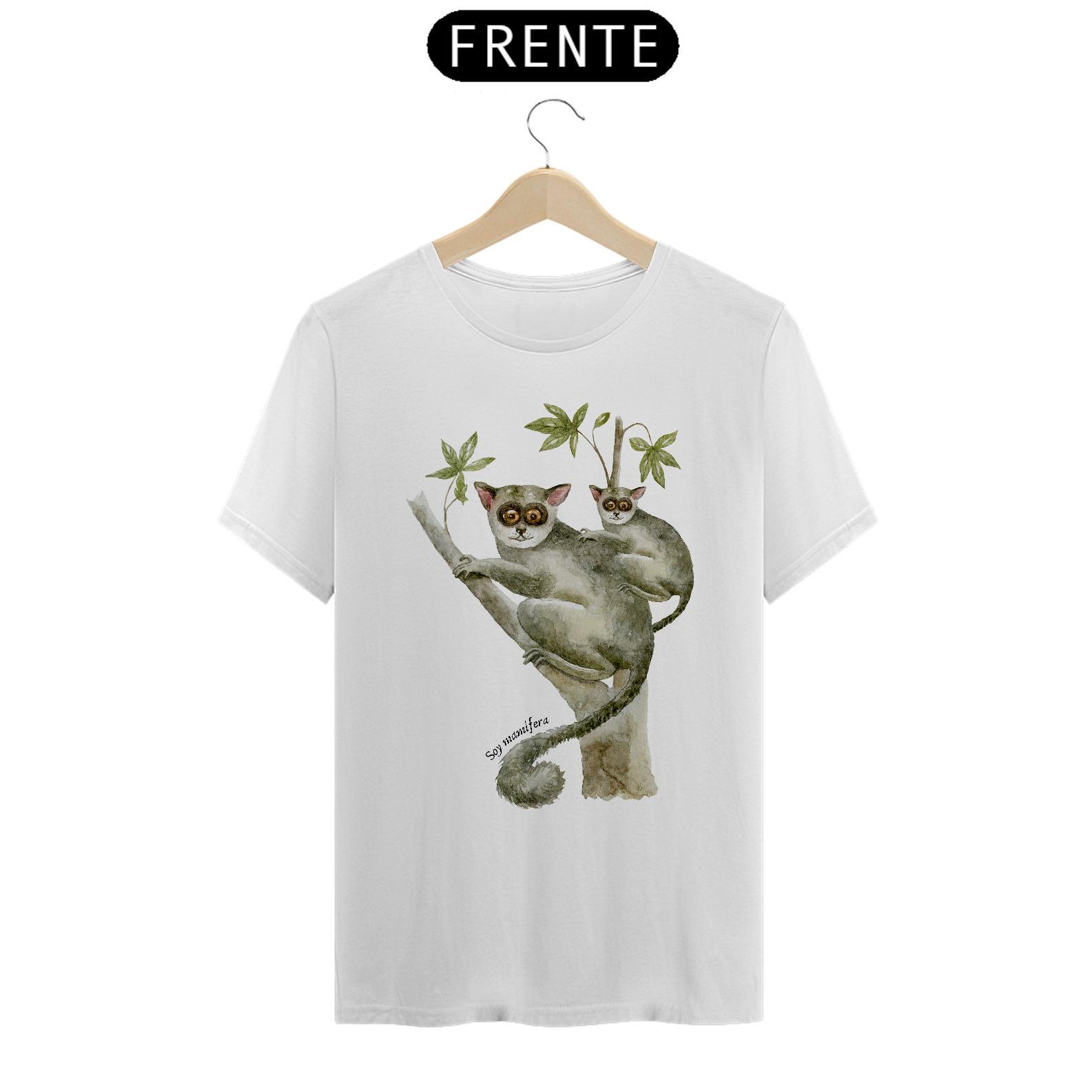 Nome do produto: T-shirt Mamíferas - Lêmure
