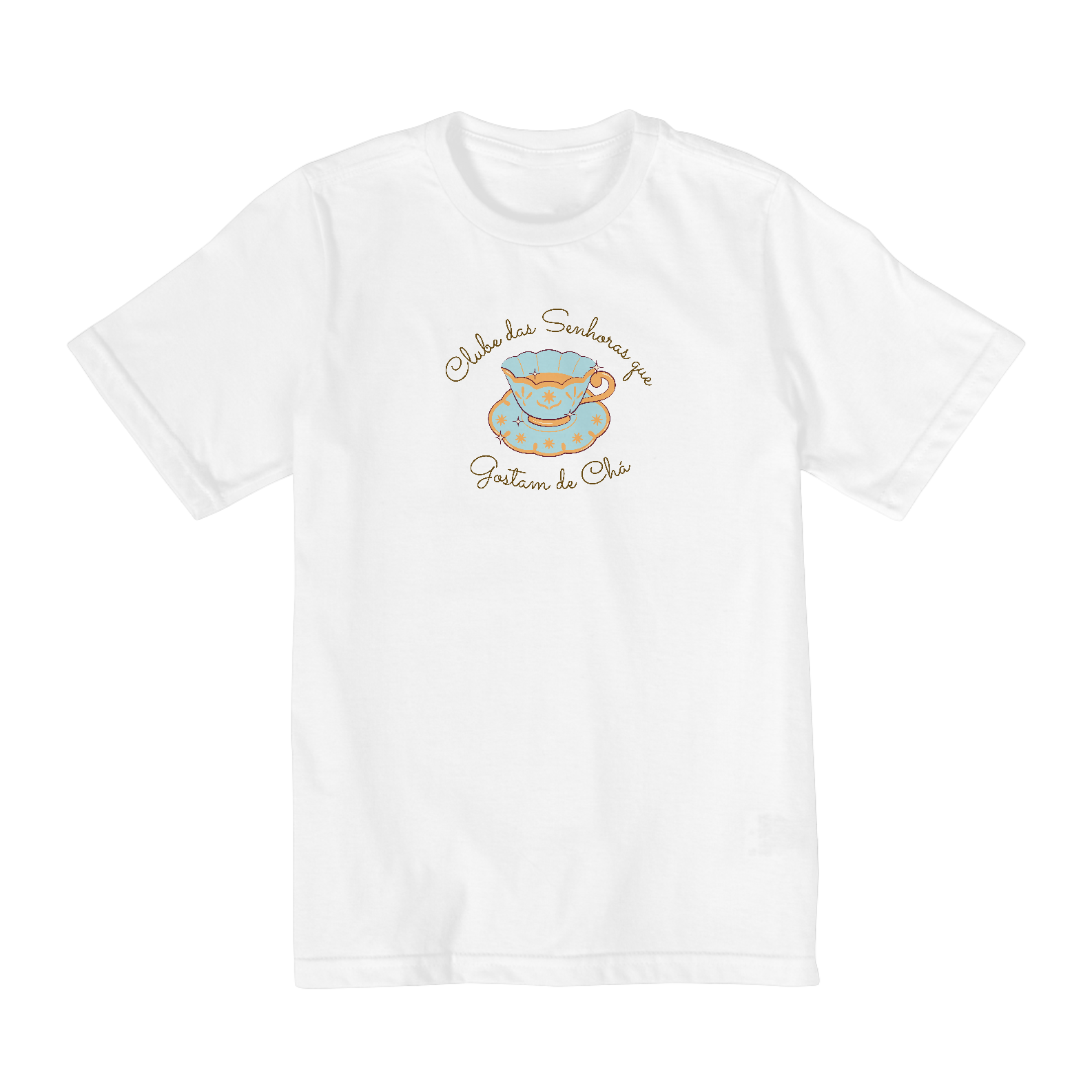 Nome do produto: Camiseta Infantil - Senhoras que gostam de chá