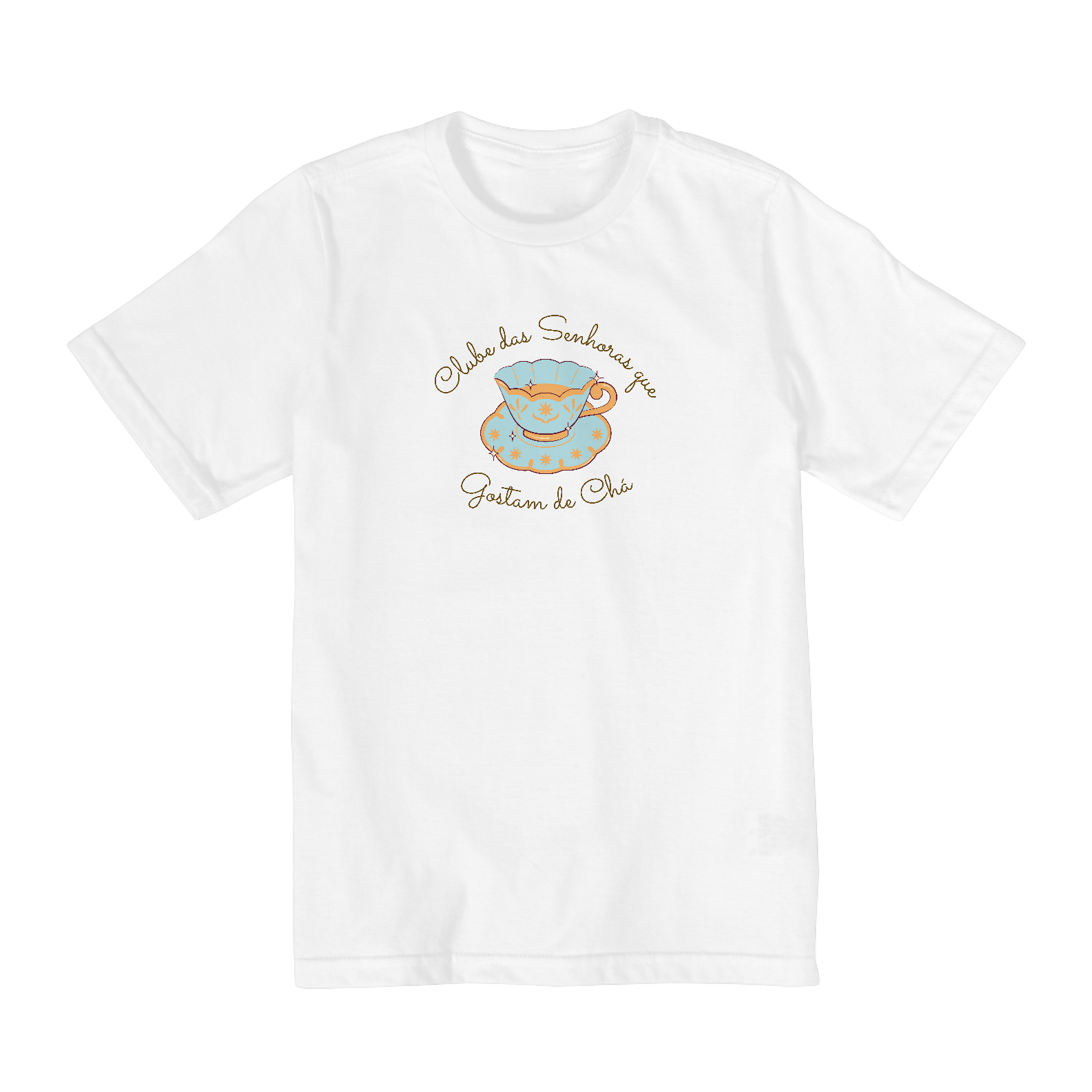 Nome do produto: Camiseta Infantil (10 a 14) - Senhoras que gostam de chá