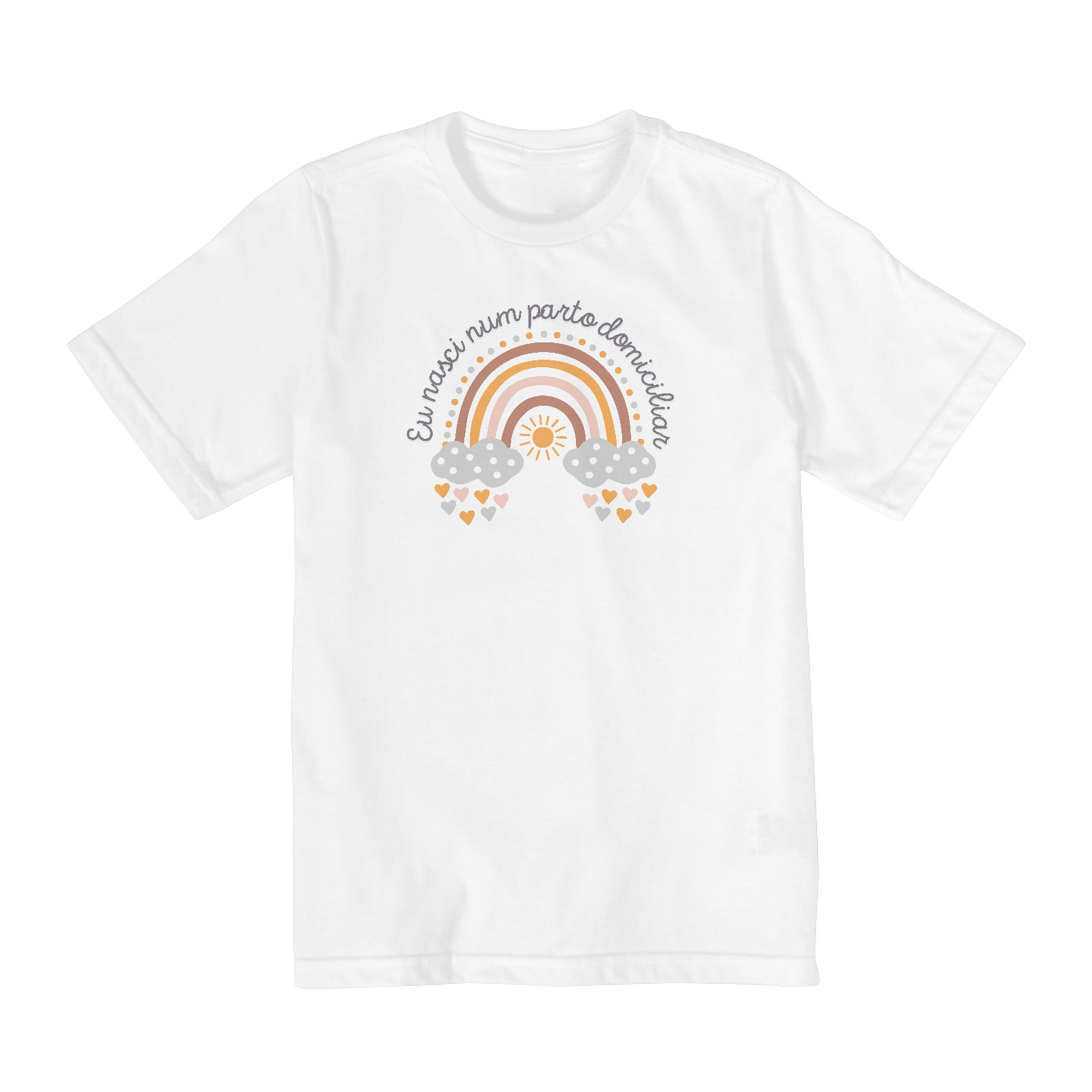 Nome do produto: Camiseta Infantil (10 a 14) - Arco íris