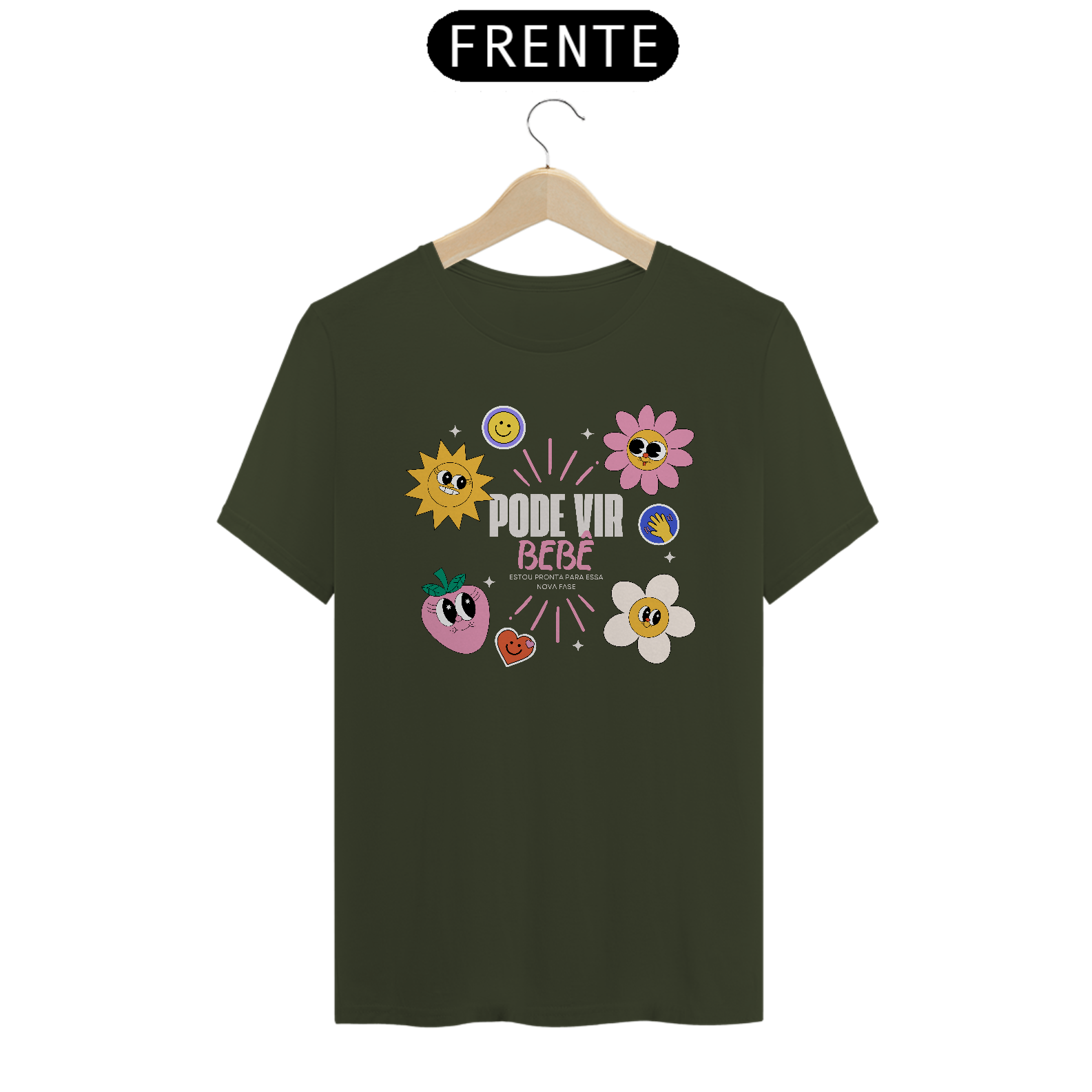 Nome do produto: T-shirt - Estou pronta
