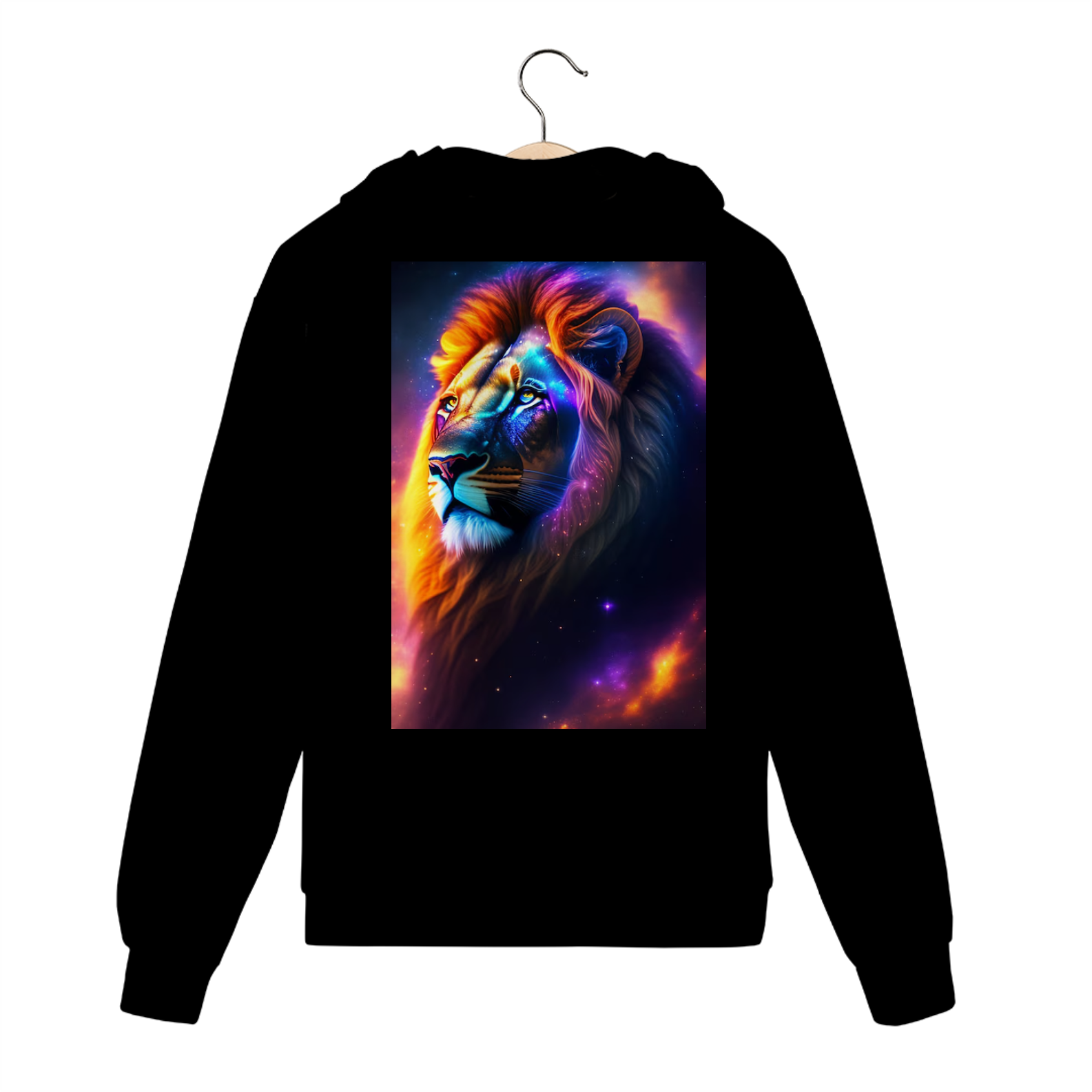 Nome do produto: moletom com zip estampa de leão