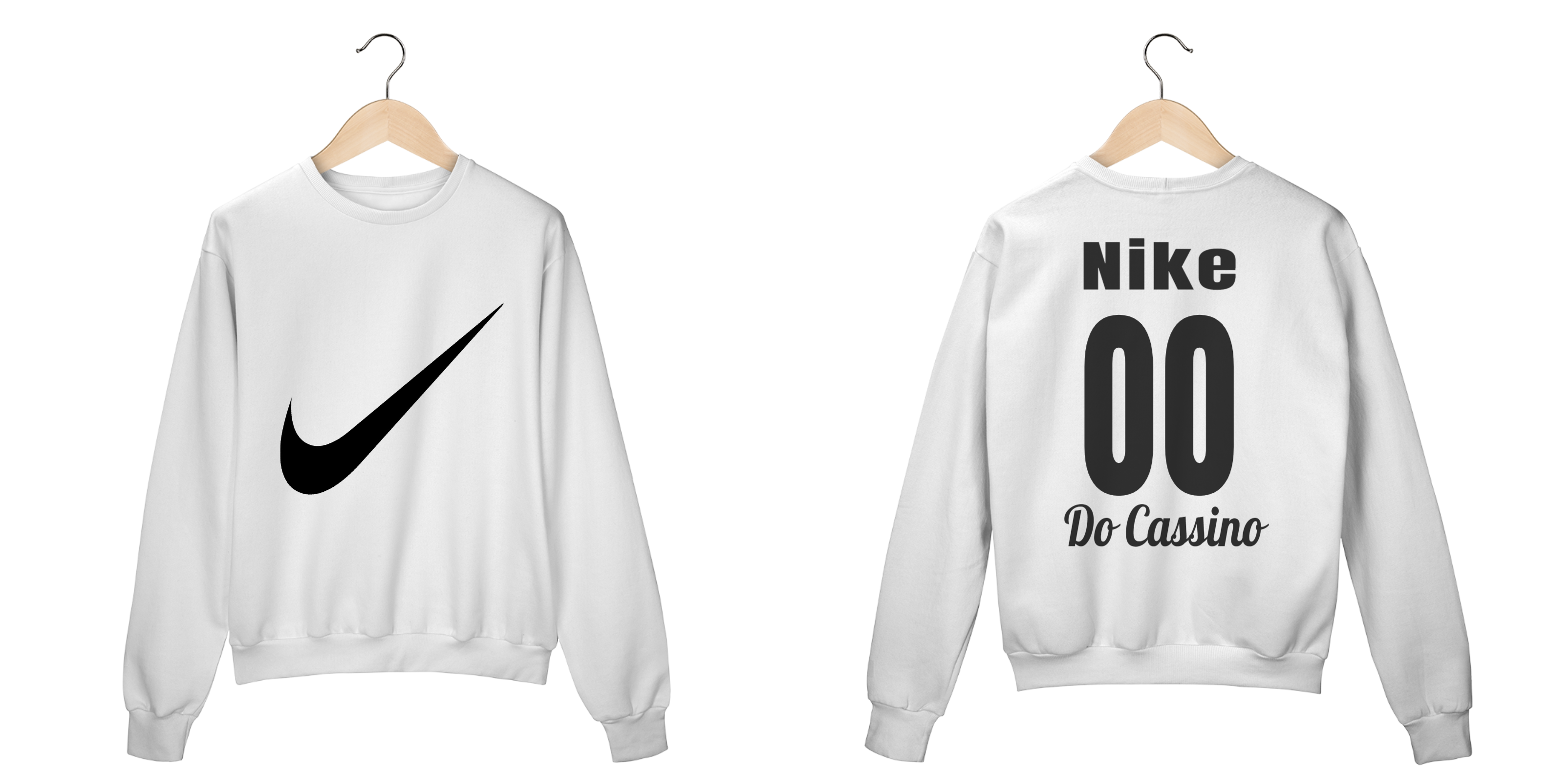 Nome do produto: Moletom Nike Branco 00 Do Cassino Fechado