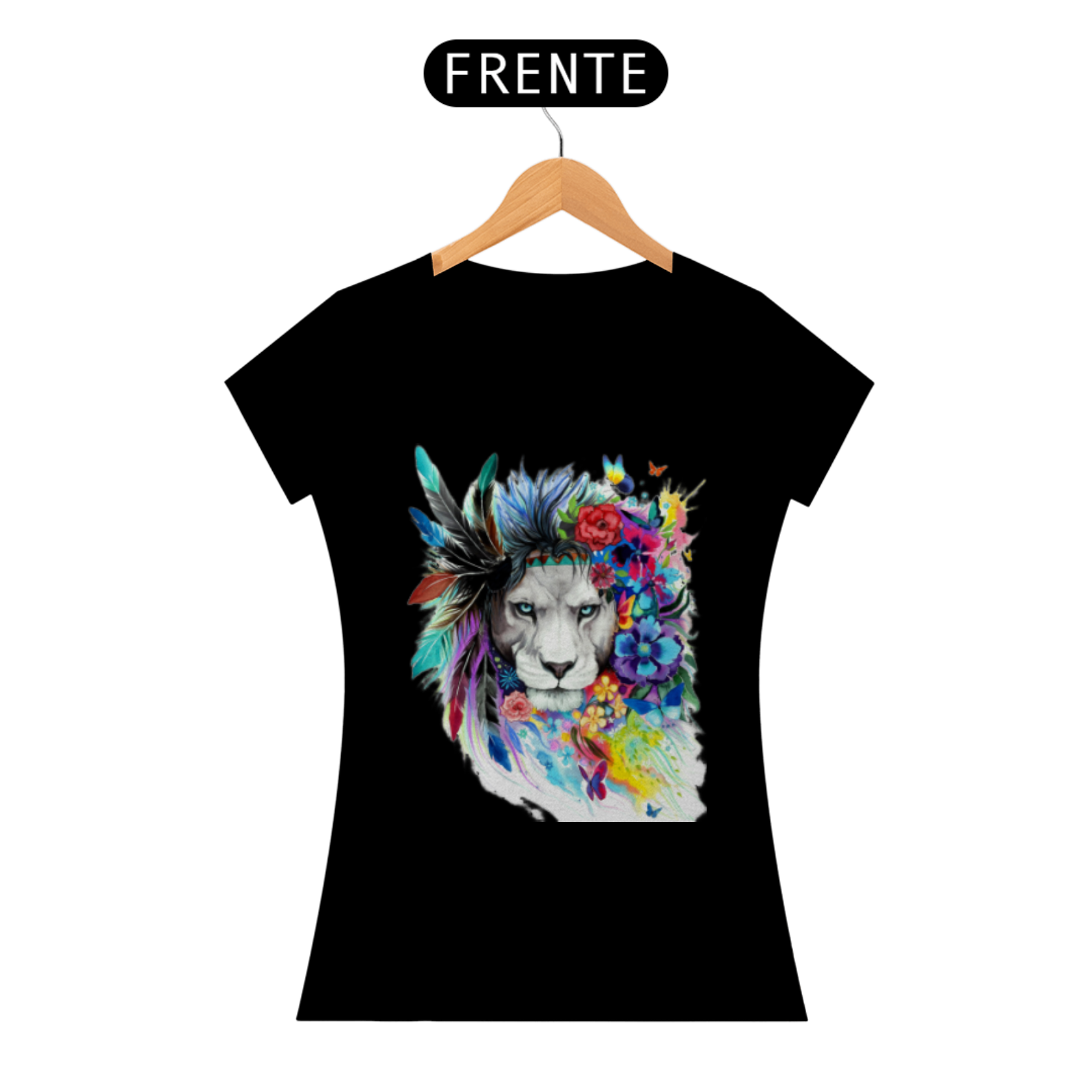 Nome do produto: Camisa babylook Leao