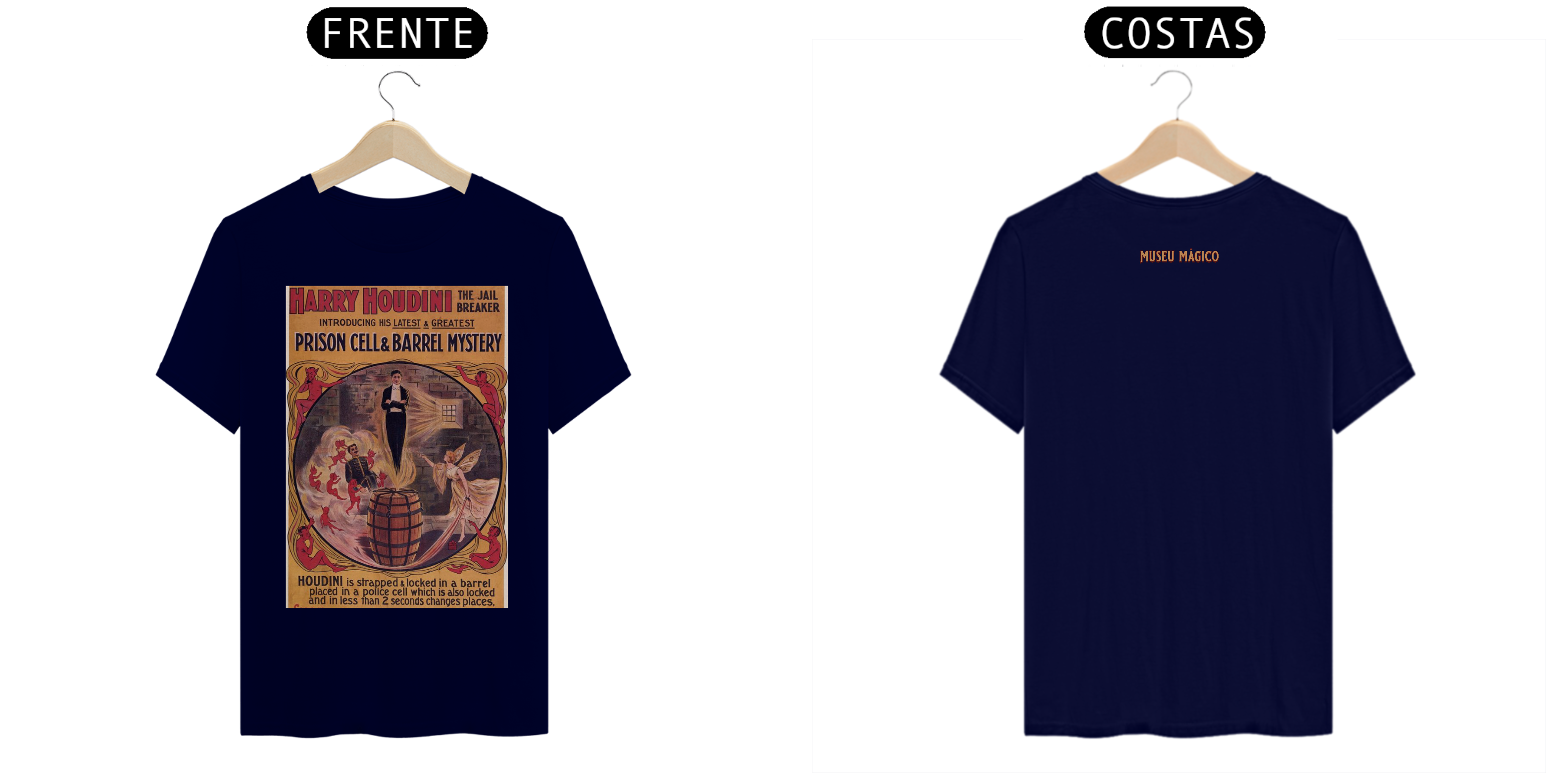 Nome do produto: Camiseta Harry Houdini The Jail Breaker