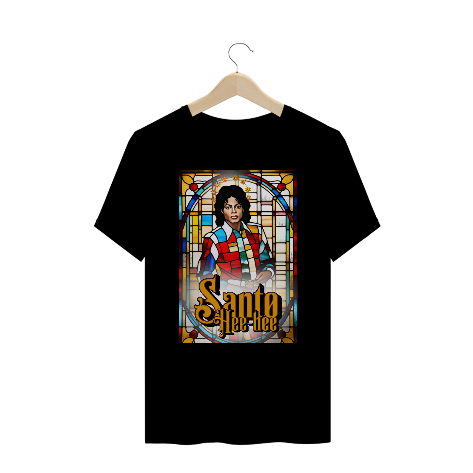 Nome do produto: Camiseta Plus Size - Santo Hee-hee