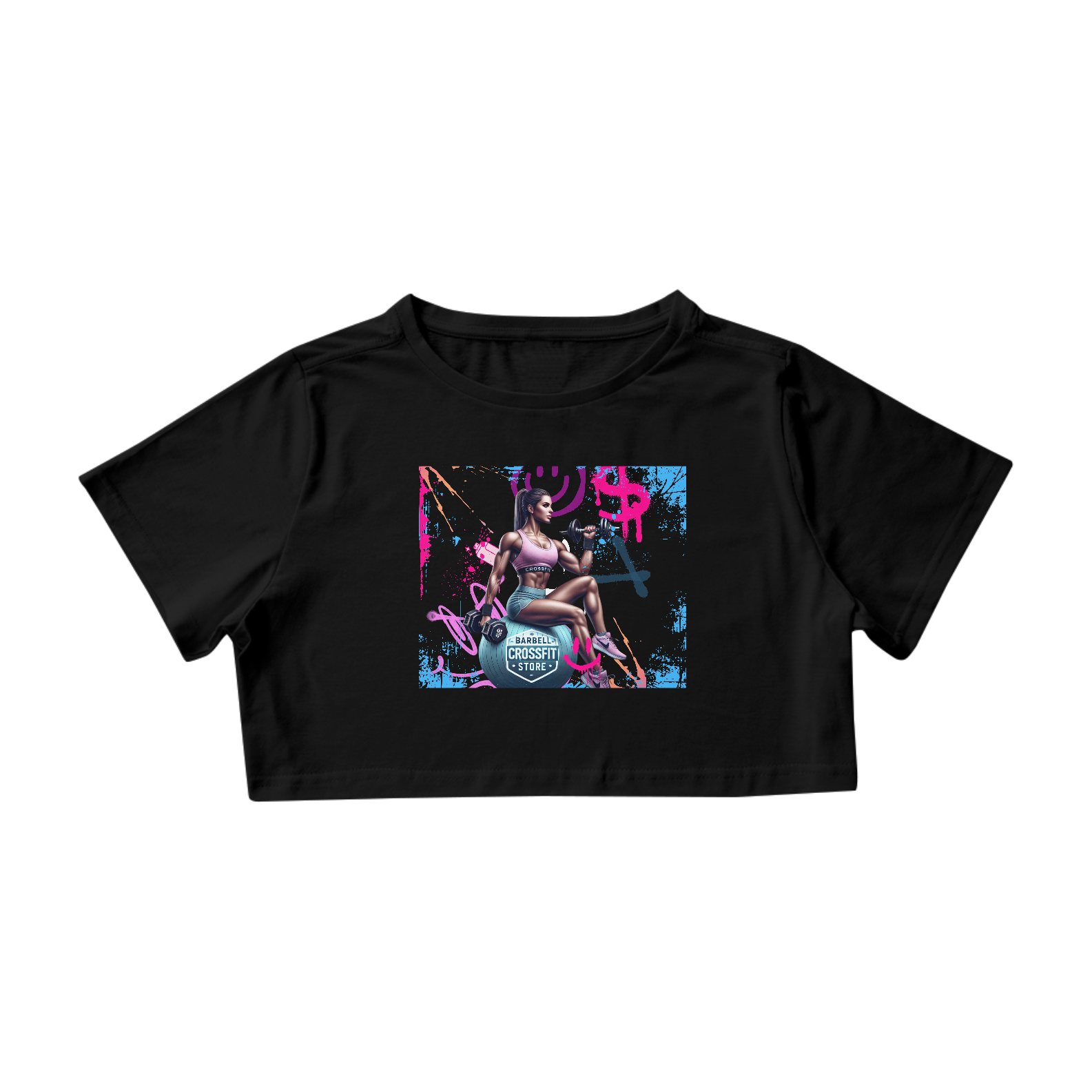 Nome do produto: Cropped Estampa Cross Color