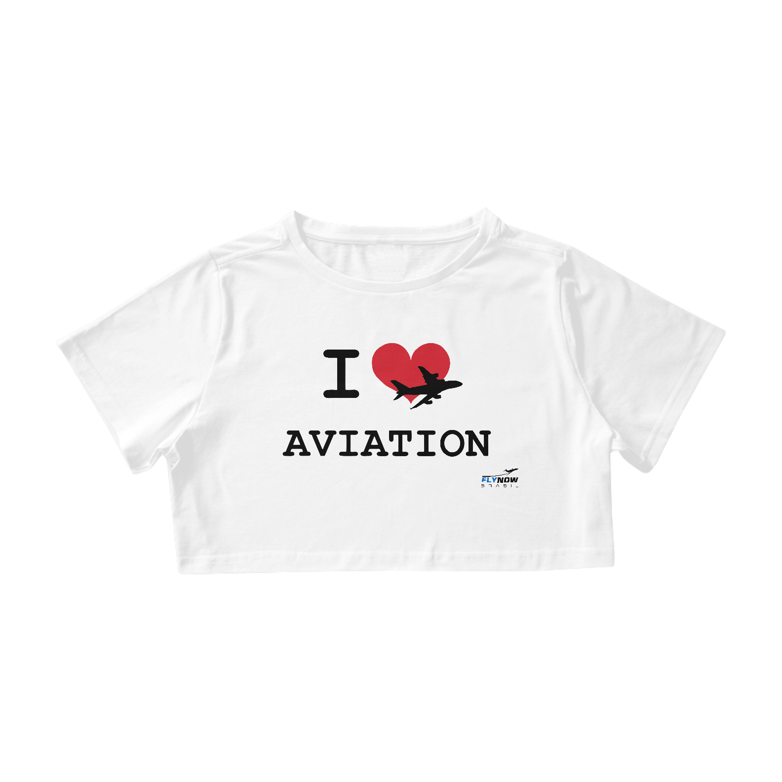 Nome do produto: Cropped I Love Aviation
