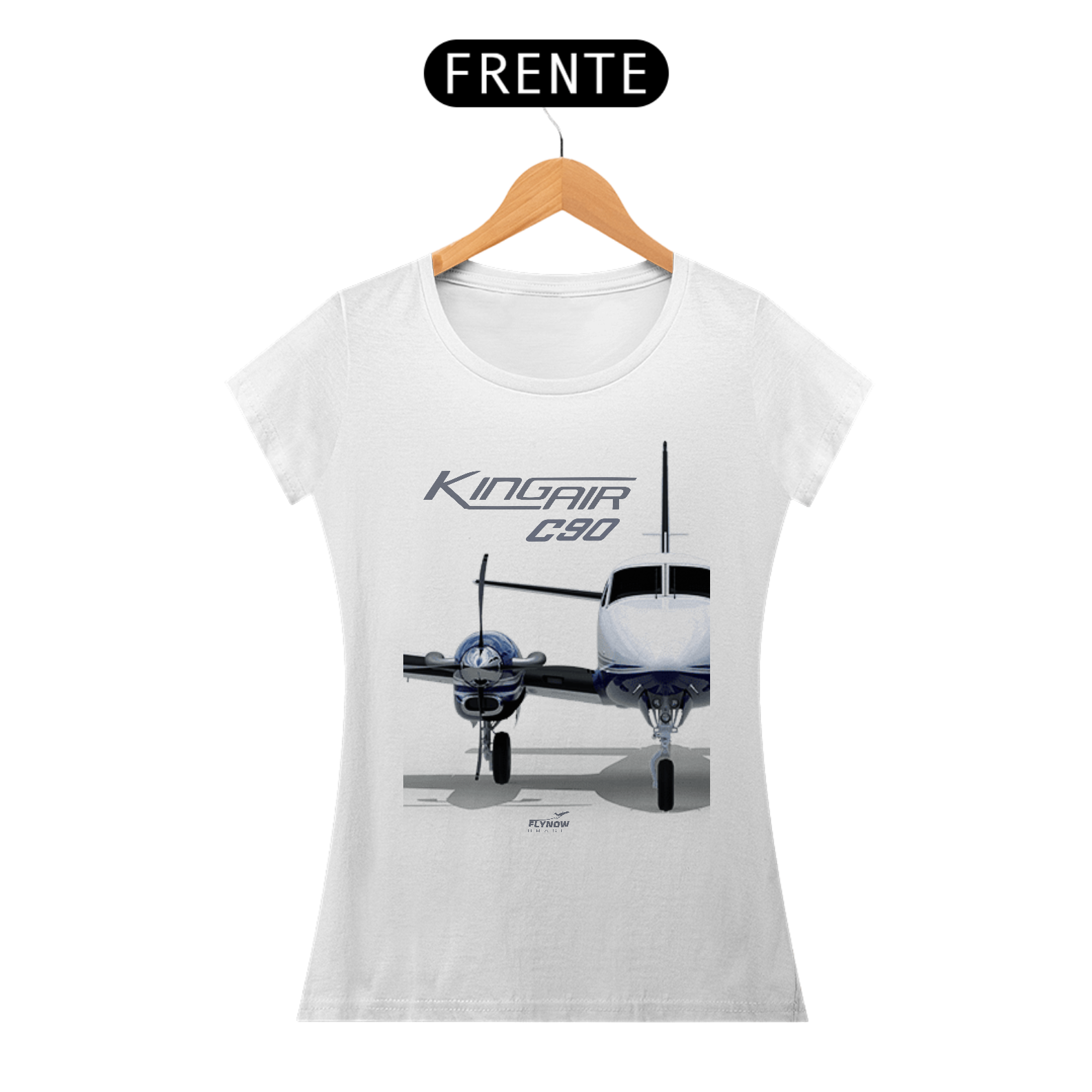 Nome do produto: Camiseta Babylook Beechcraft KingAir C90