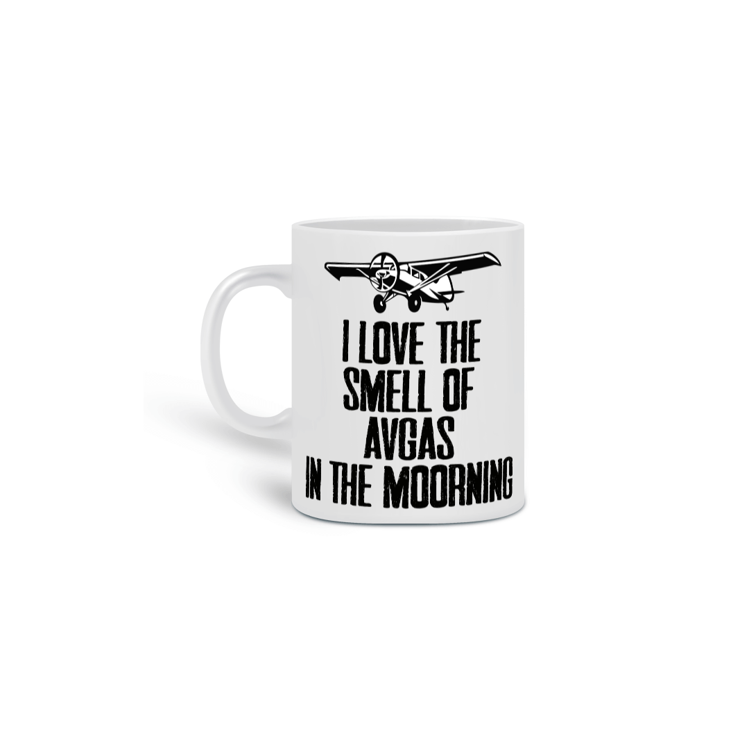 Nome do produto: Caneca I love the smell of avgas in the moorning