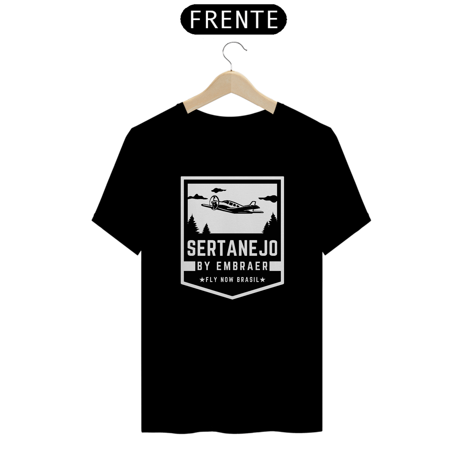 Nome do produto: Camiseta Embraer Sertanejo Premium