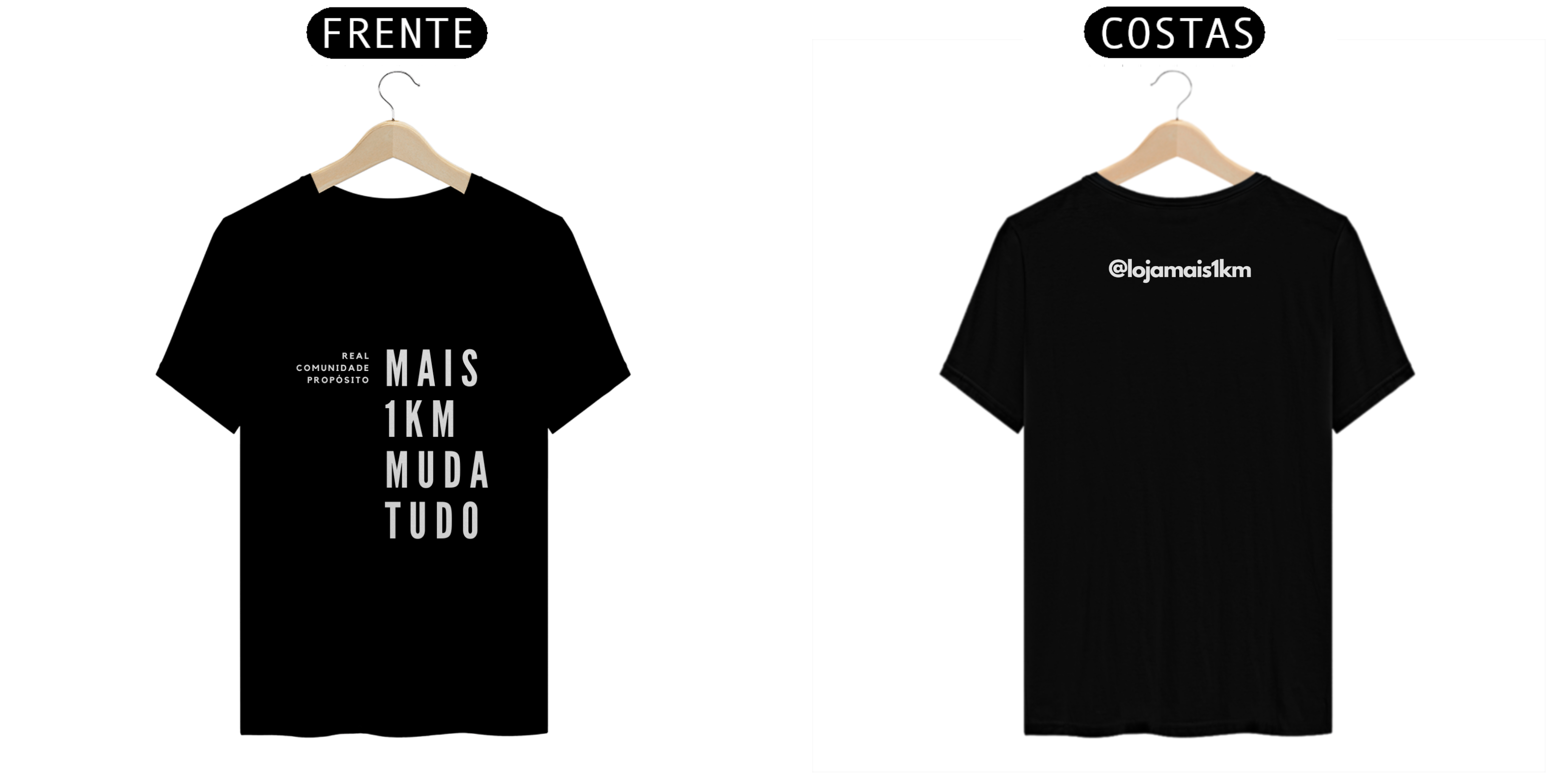 Nome do produto: Camiseta Mais1km Muda Tudo – Algodão Prime, Edição Run Club