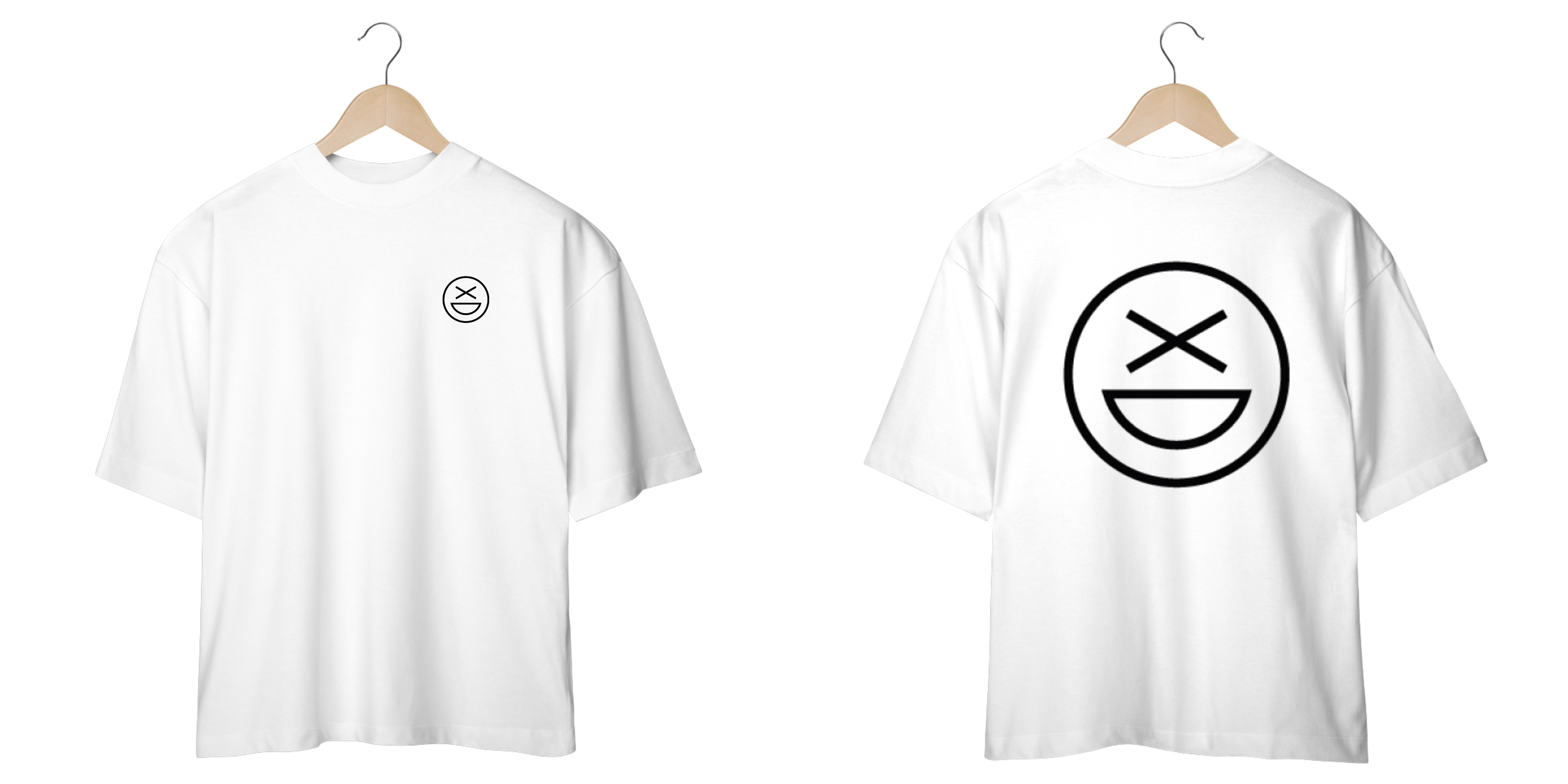 Nome do produto: camiseta oversize branca xD