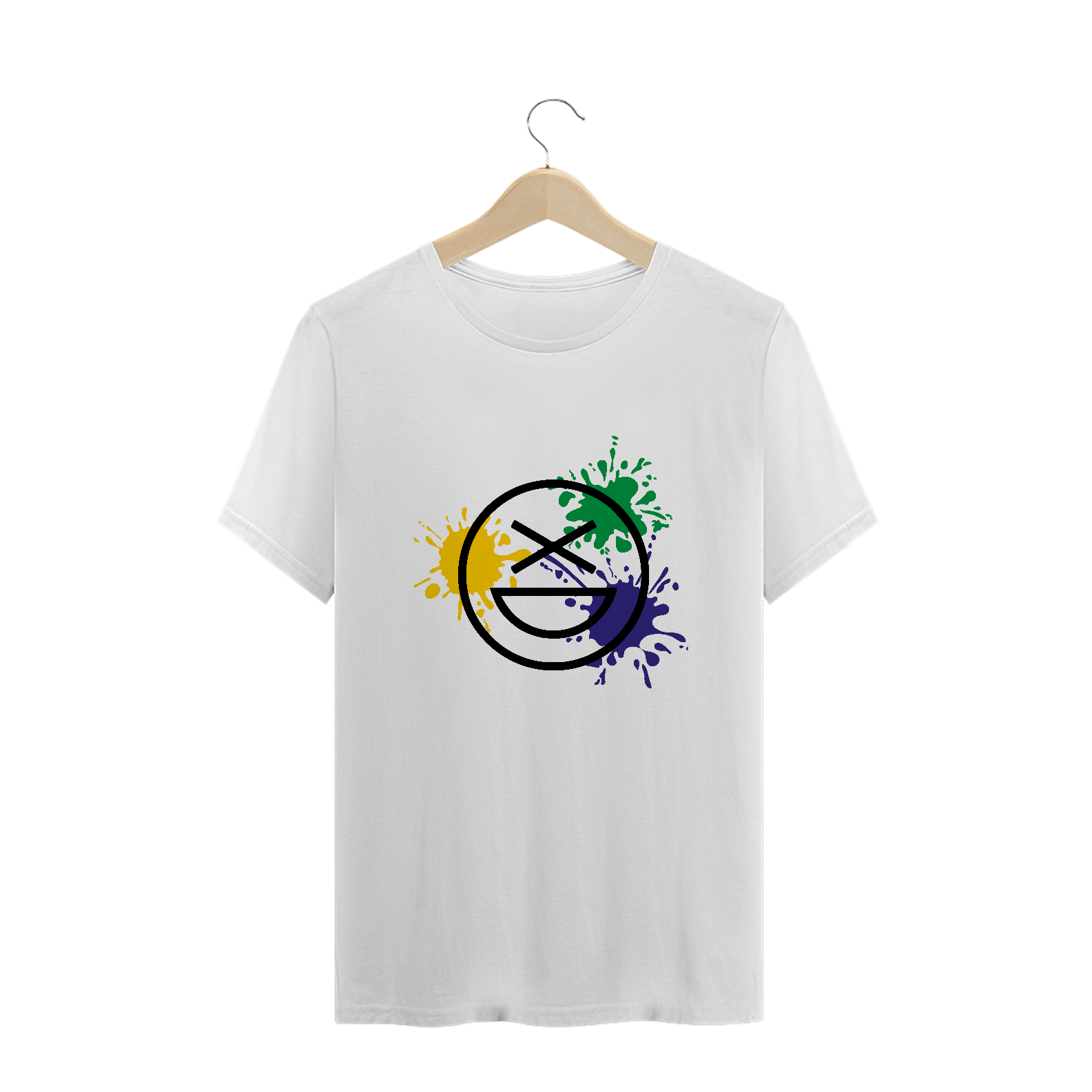 Nome do produto: Camiseta Plus Size Xisde com Logo nas Cores do Brasil - Streetwear Autêntico Brasileiro