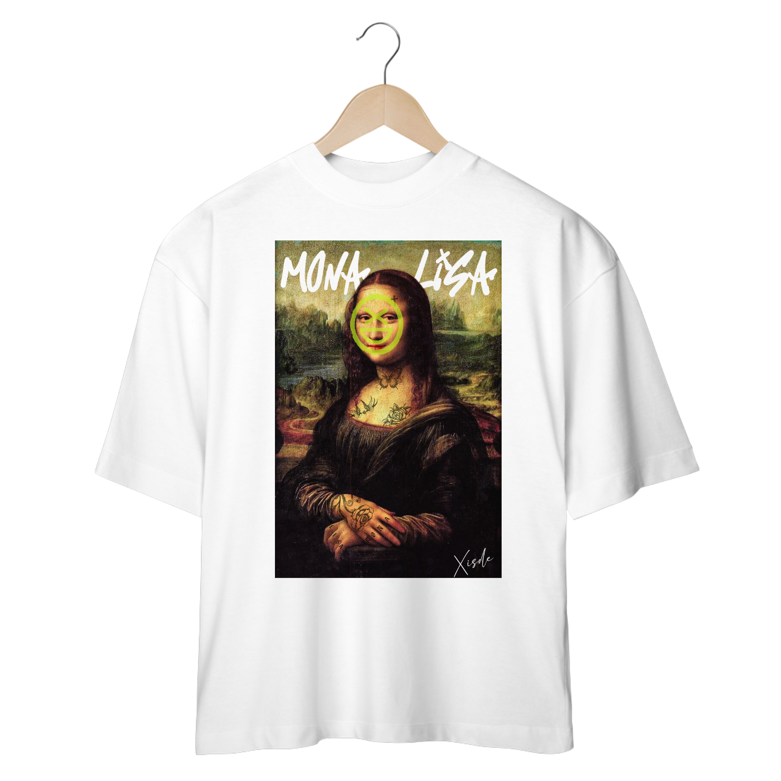Nome do produto: Camiseta oversize - Monalisa xisde
